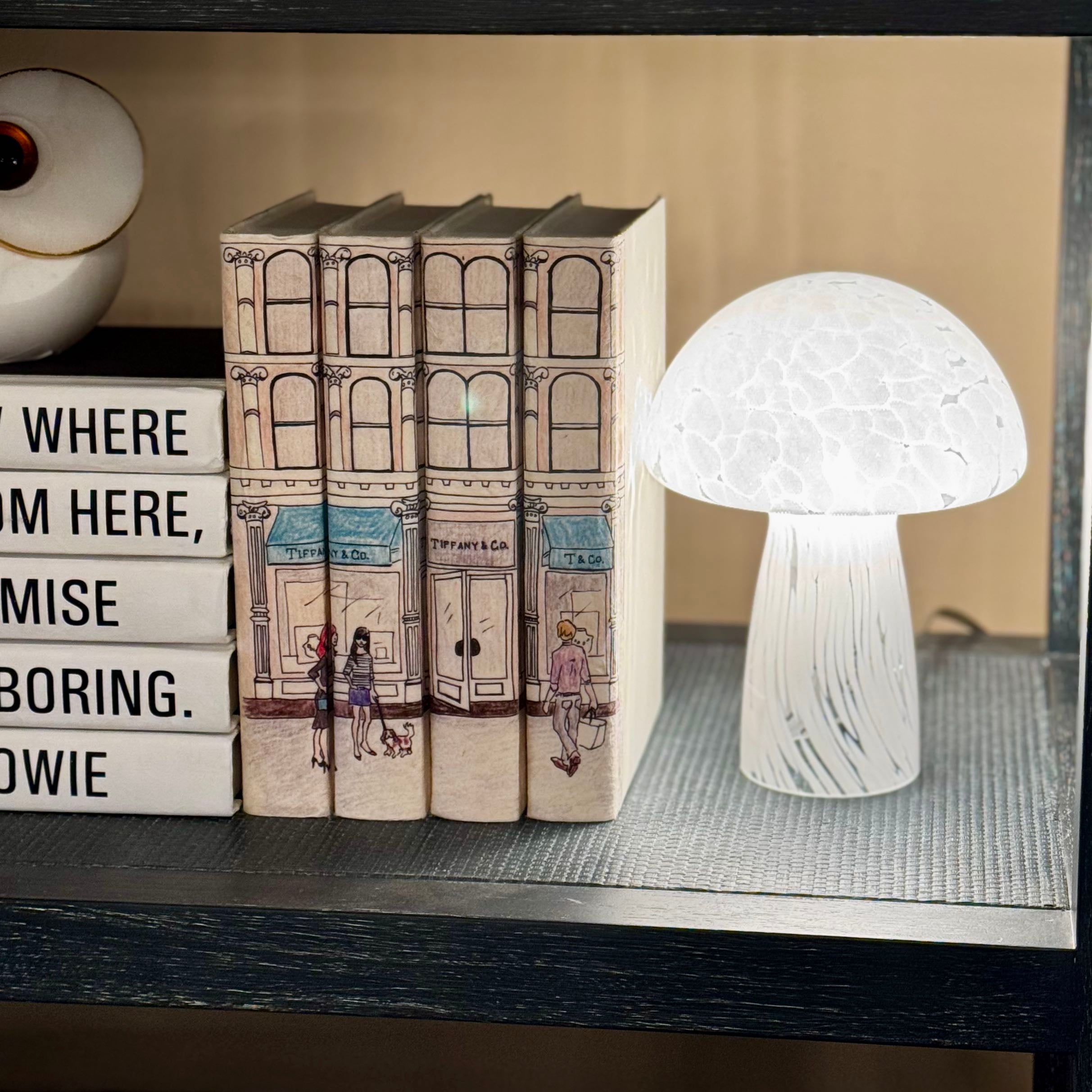 Cremini Glass Mushroom Table Lamp