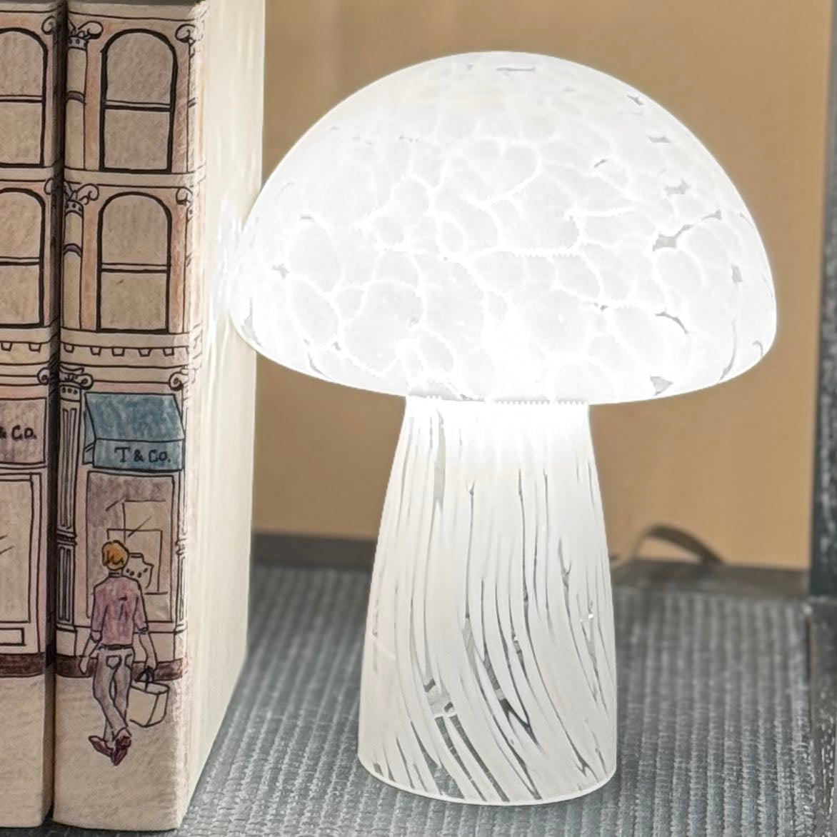Cremini Glass Mushroom Table Lamp