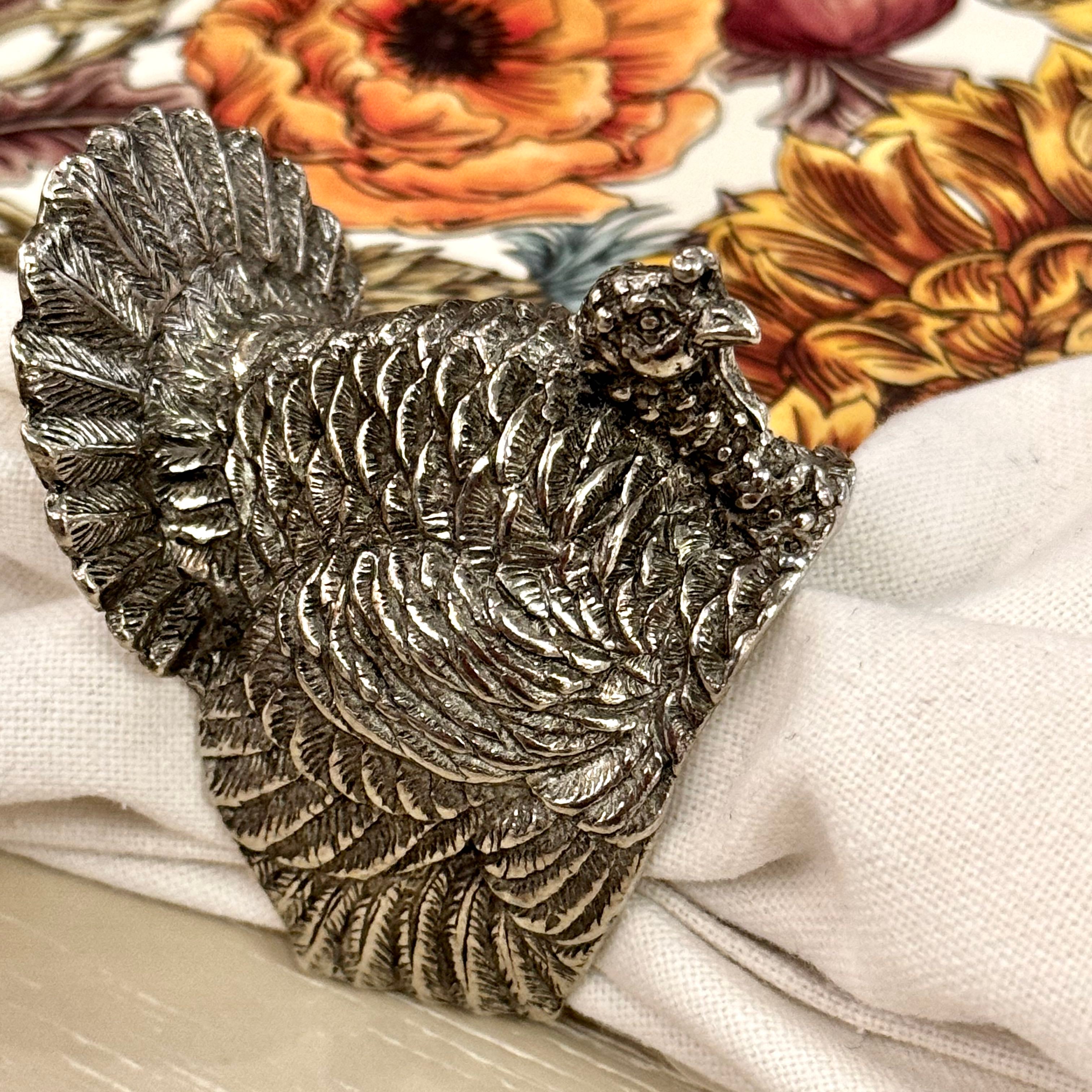 Turkey Pewter Napkin Ring