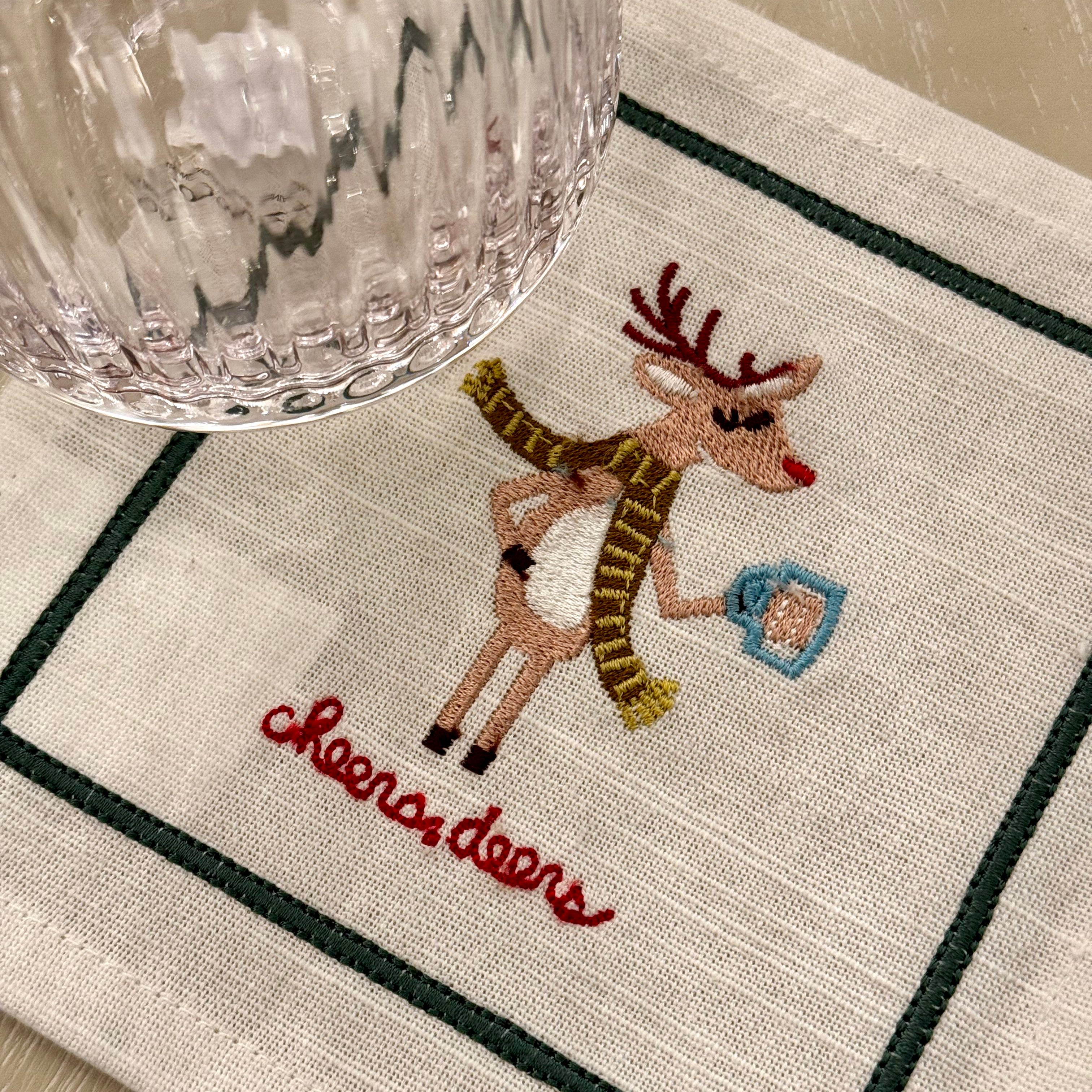 Cheers, Deers Cocktail Napkin