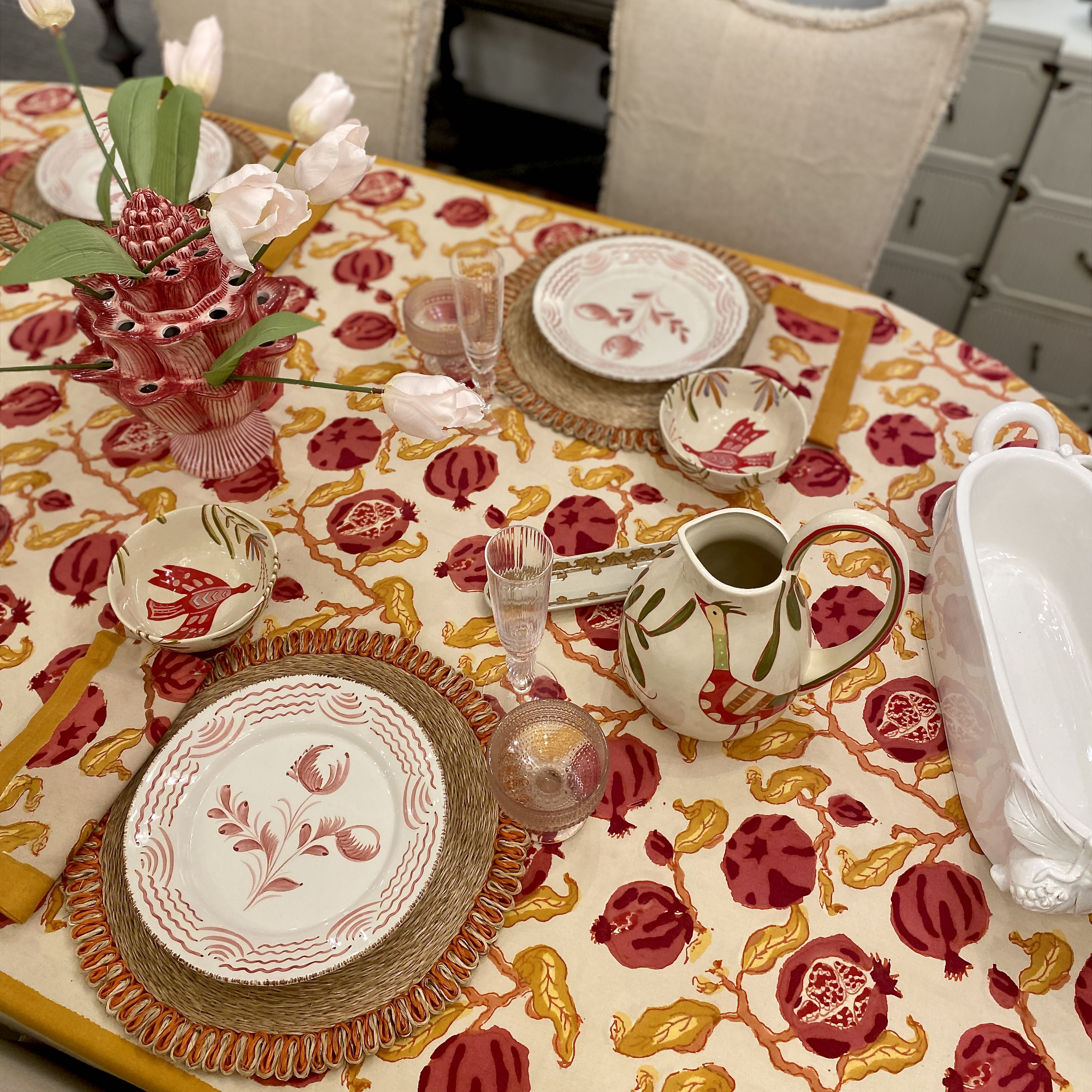 Coiled Abaca Placemats - Set of 4 Navy