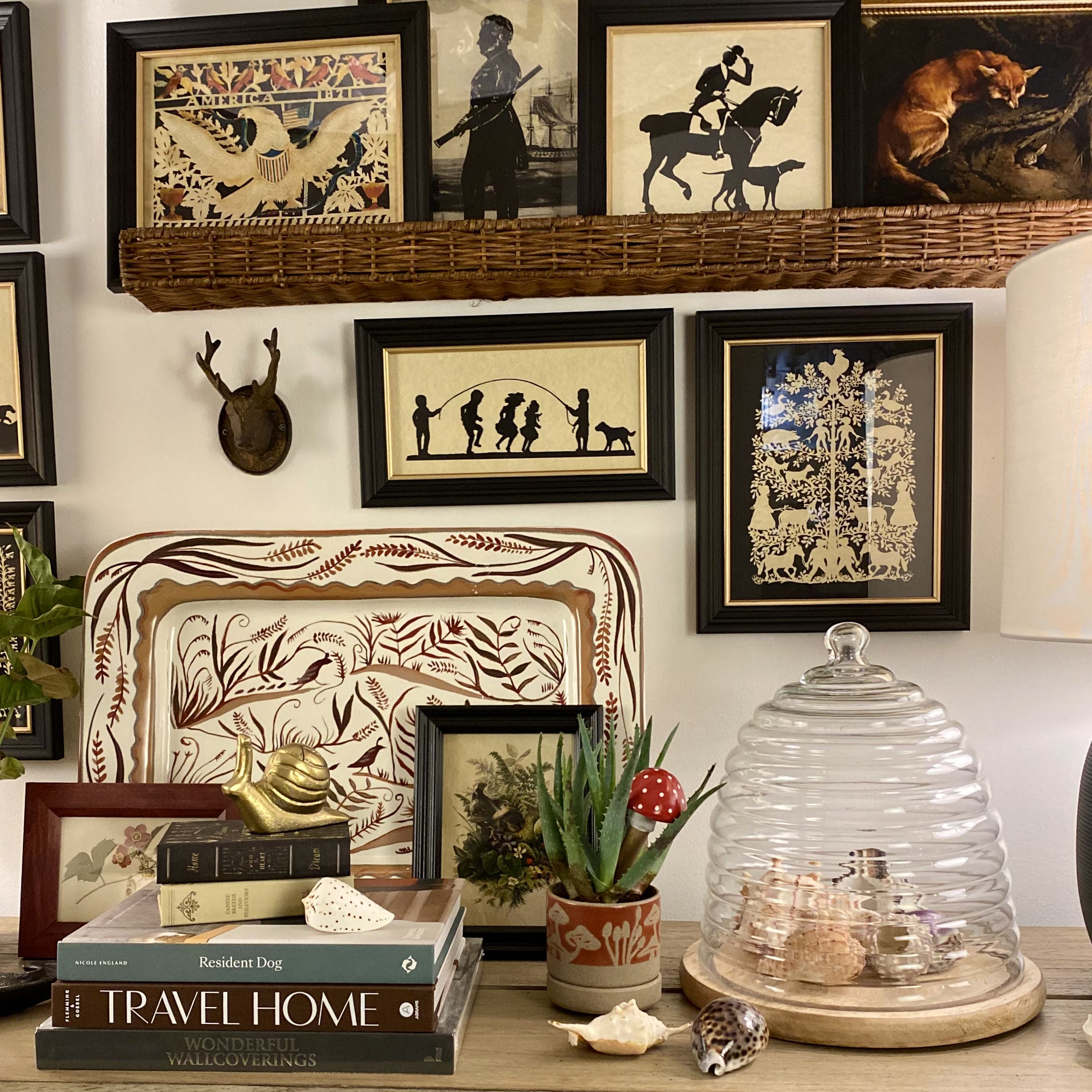 Children Playing Silhouette Wall Art