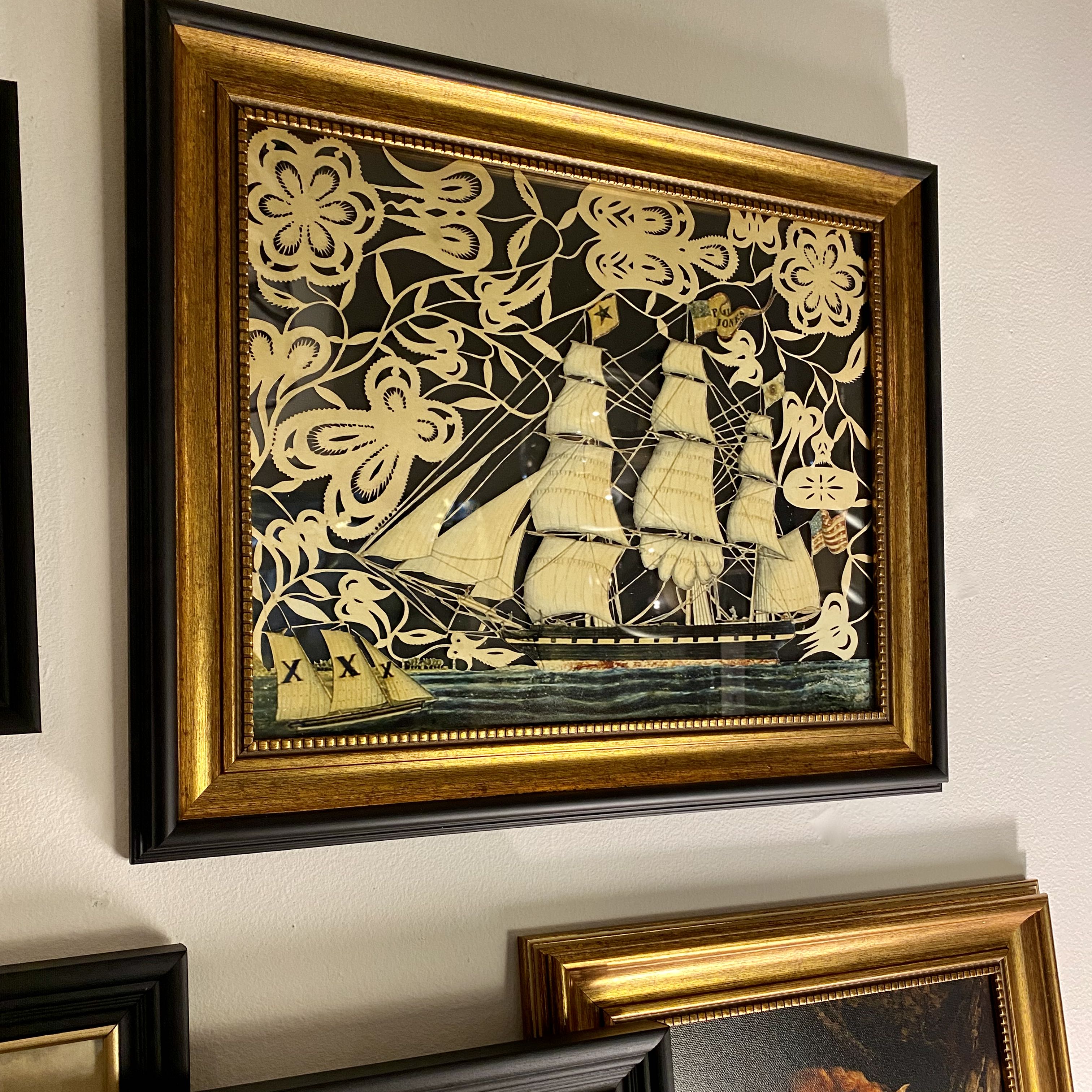 America Eagle Repro Scherenschnitte Paper Cutting