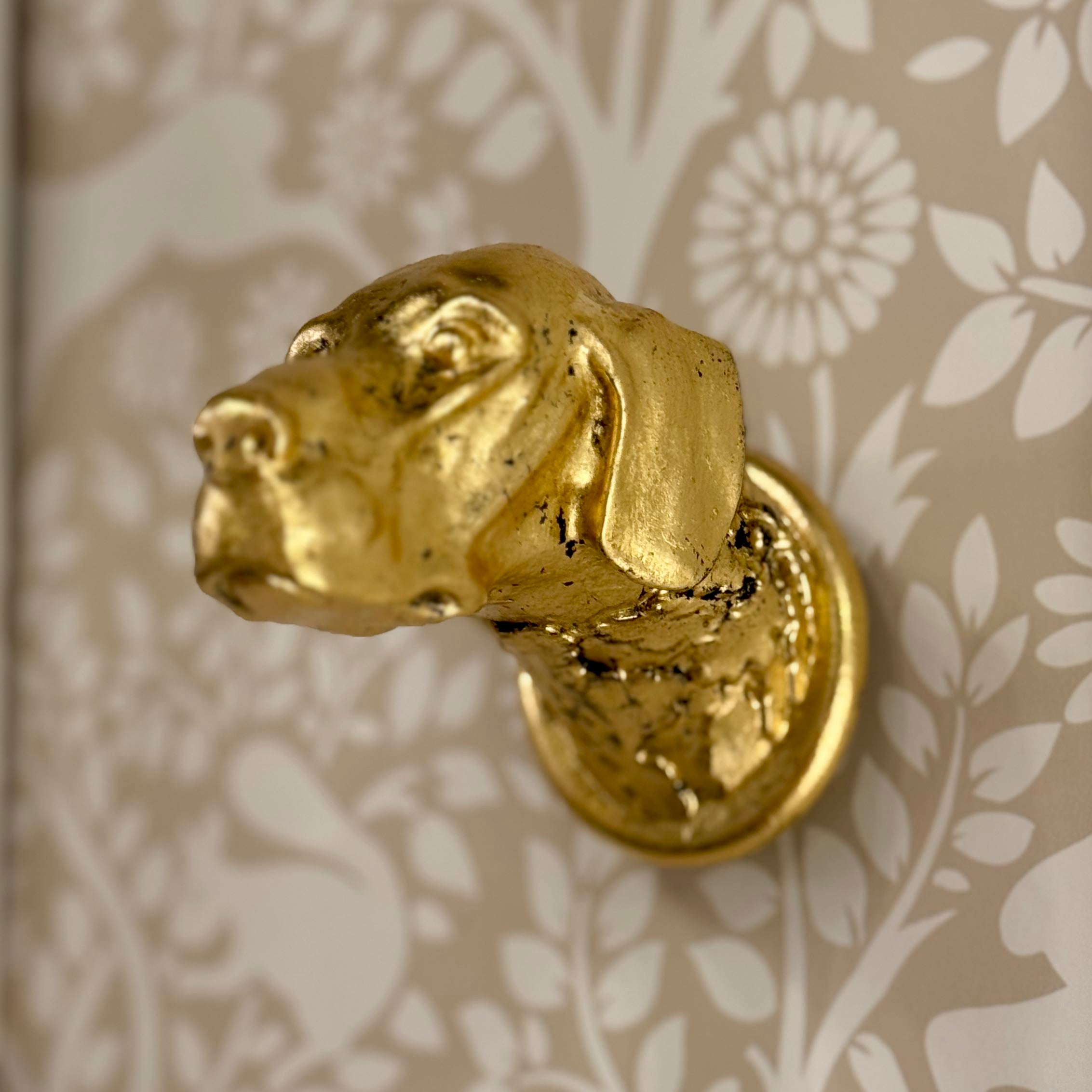 Gilded Hound Coat Hook