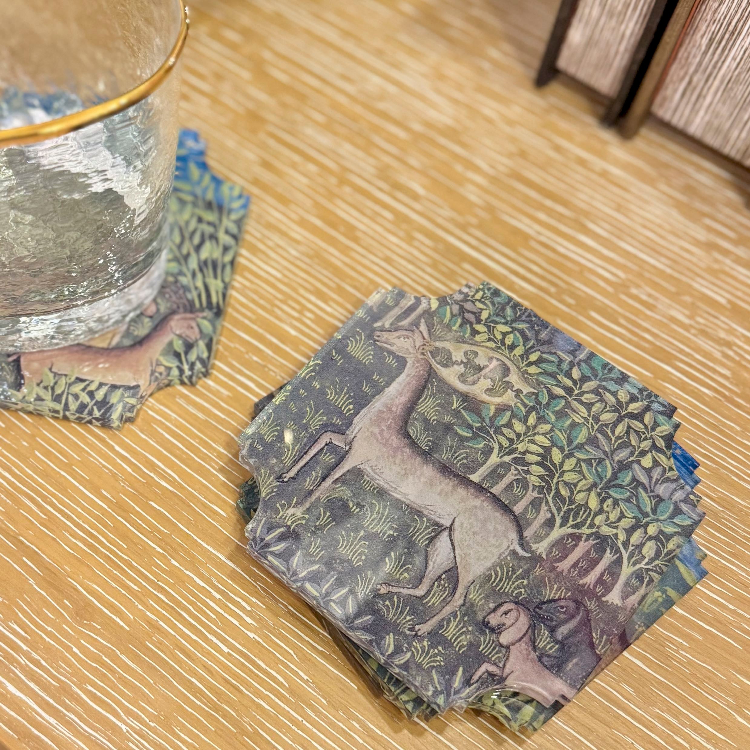 Enchanting Deer Coasters - Set of 4