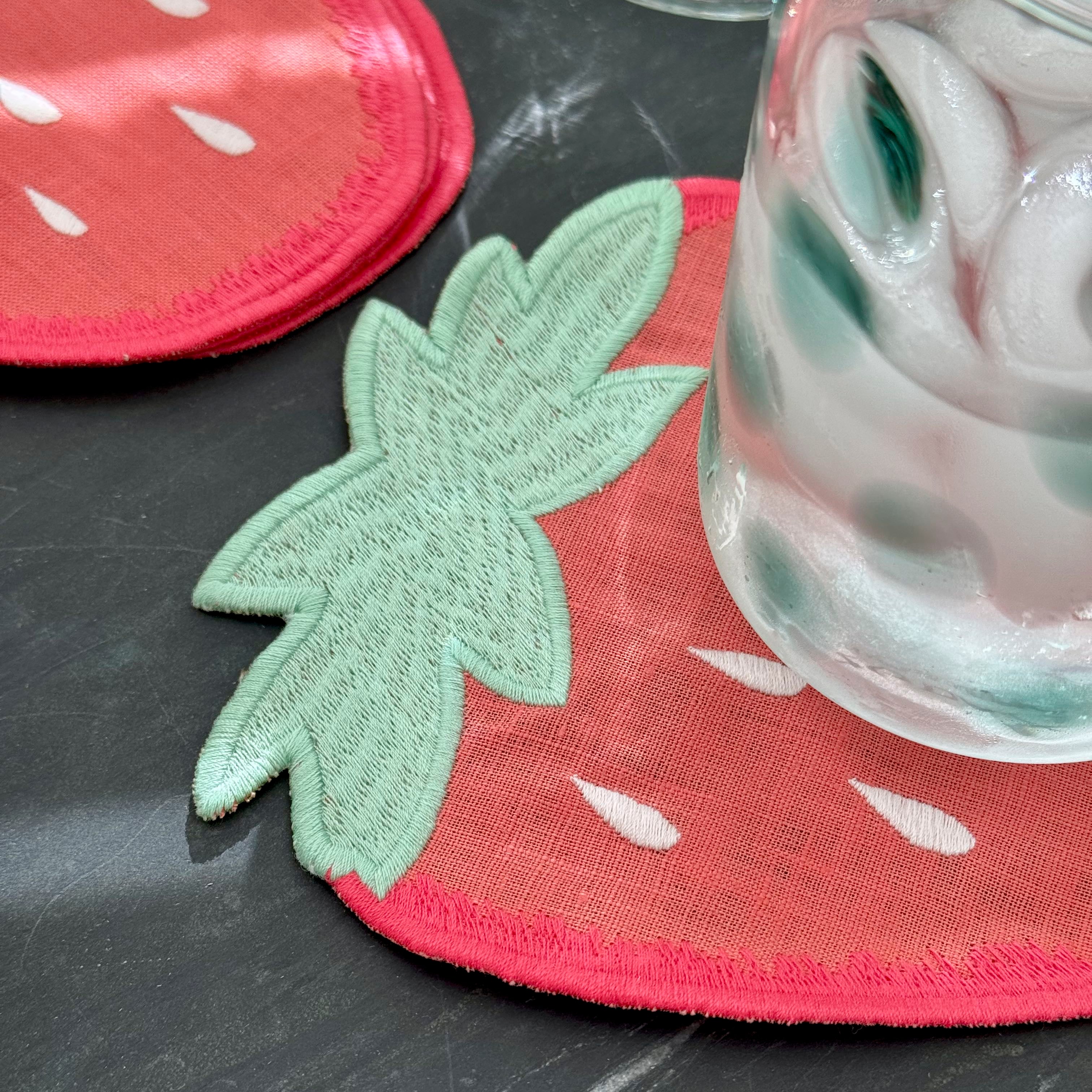 Strawberry Cocktail Napkins - Set of 4