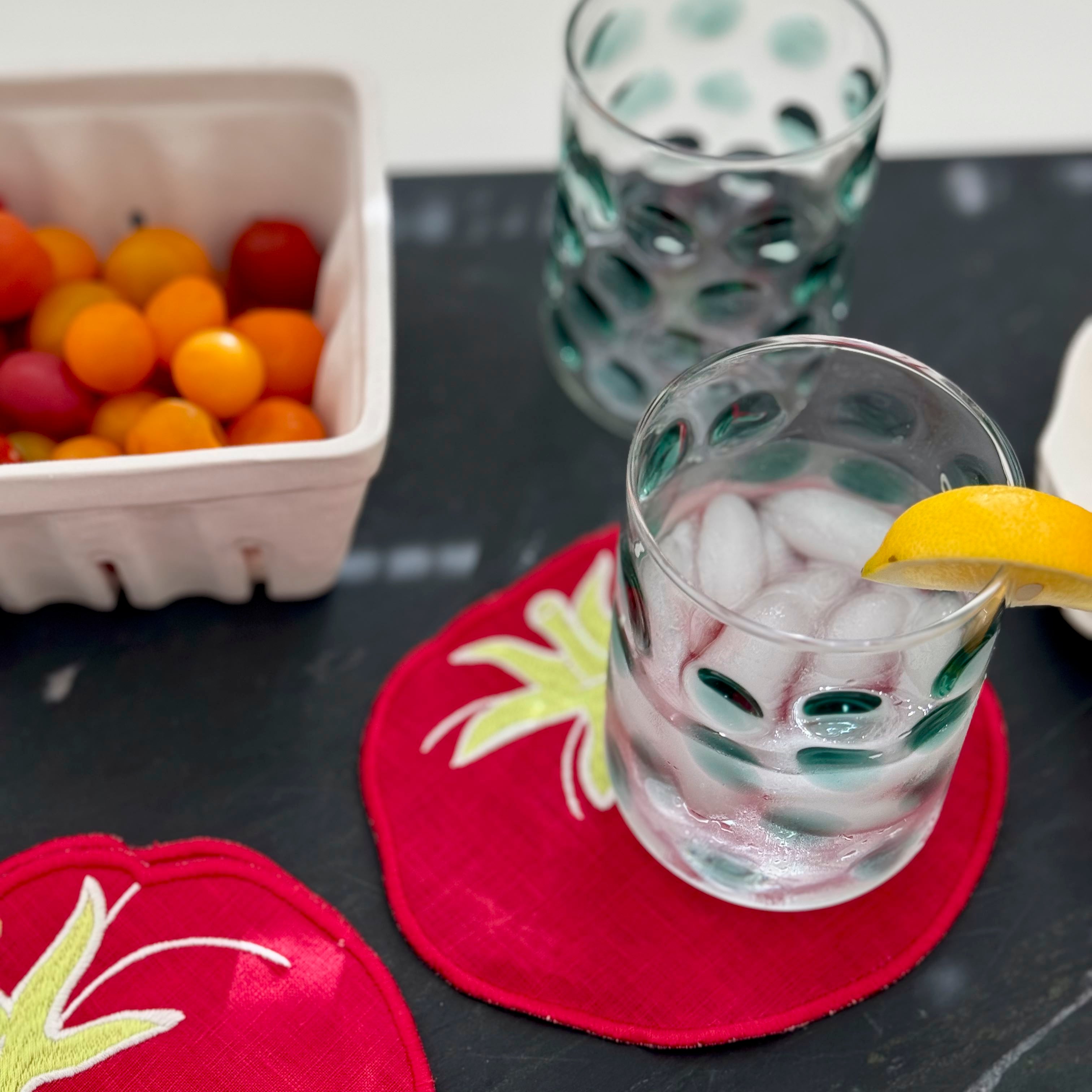 Heirloom Tomato Cocktail Napkins - Set of 4