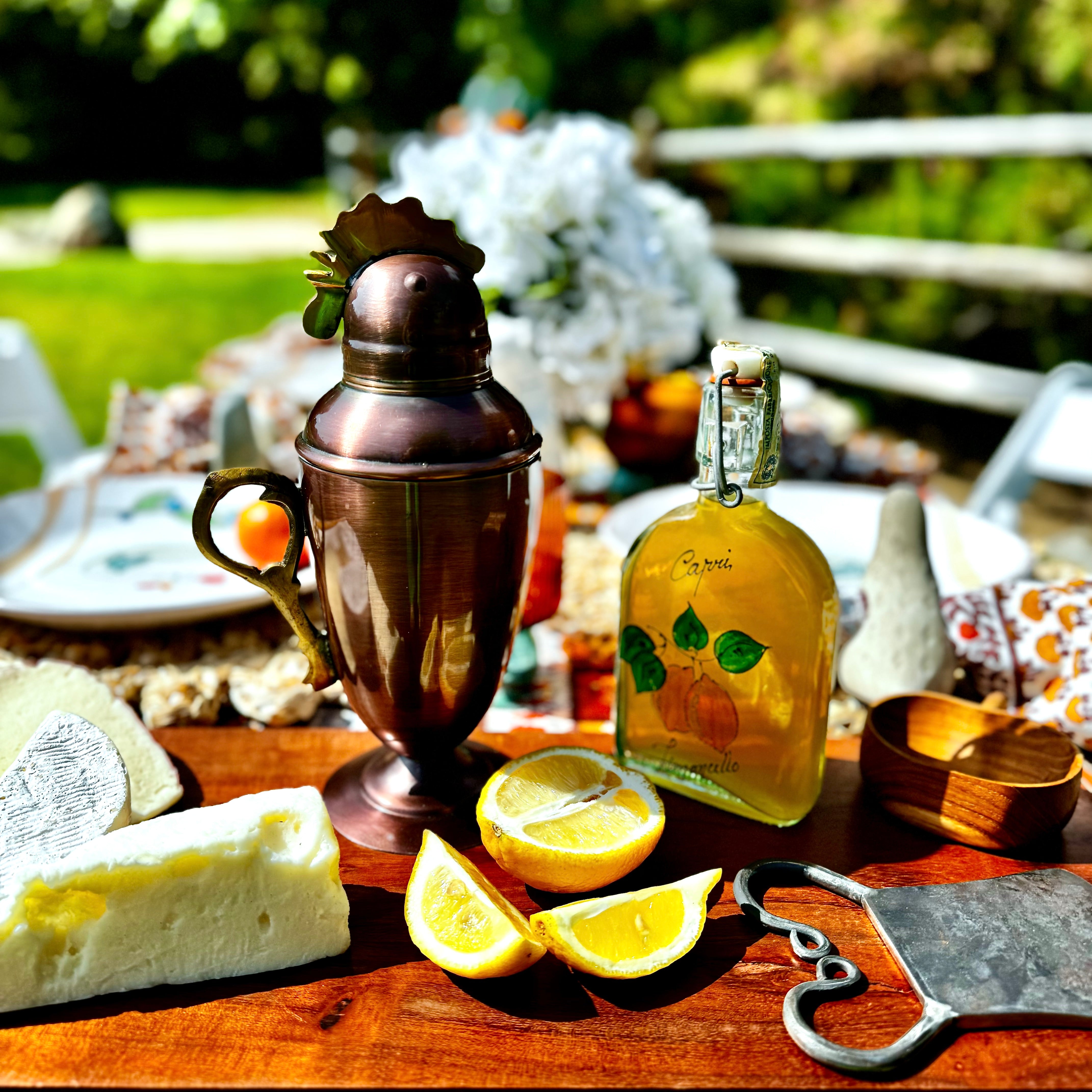 Vintage Style Rooster Cocktail Shaker