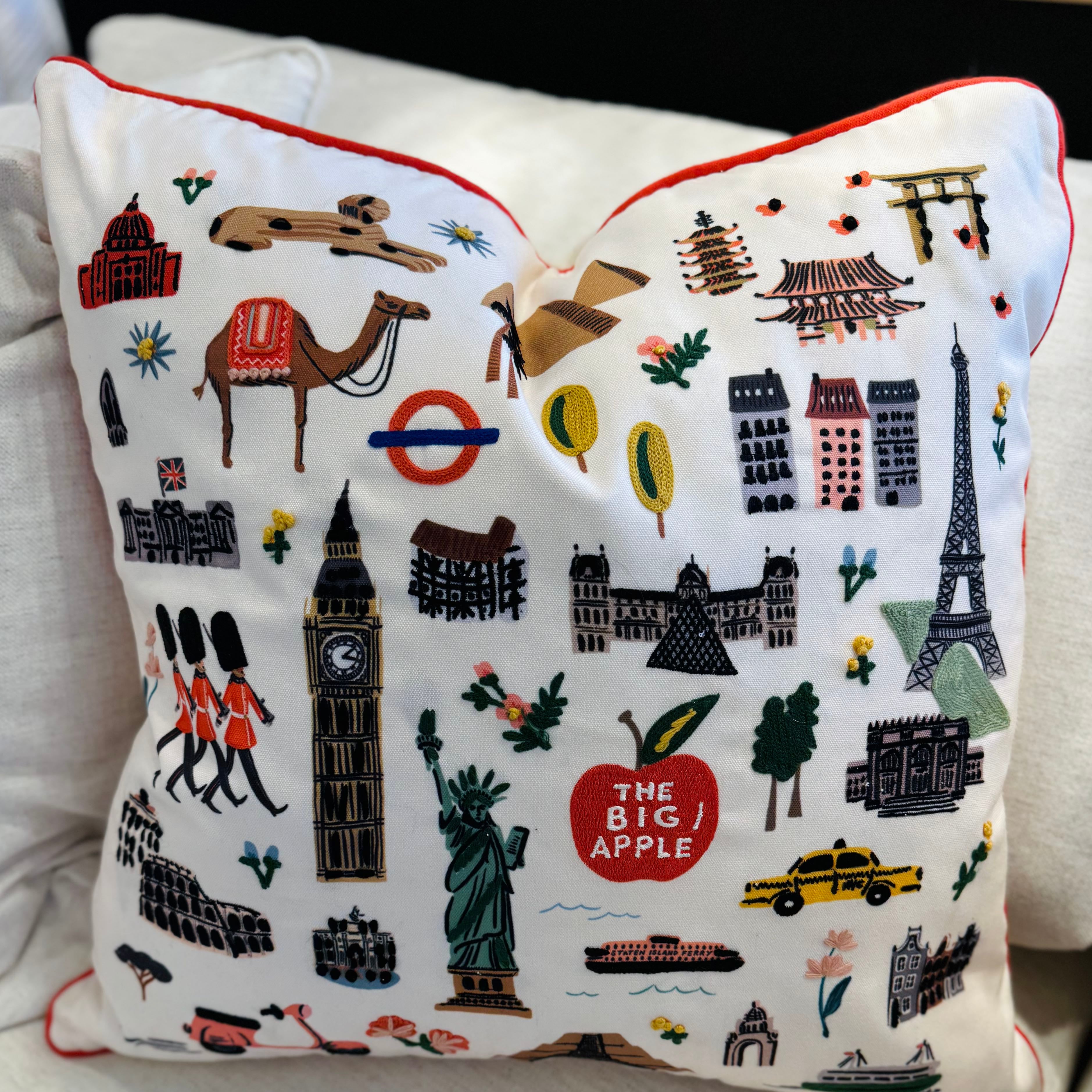 Bon Voyage 22x22 Pillow