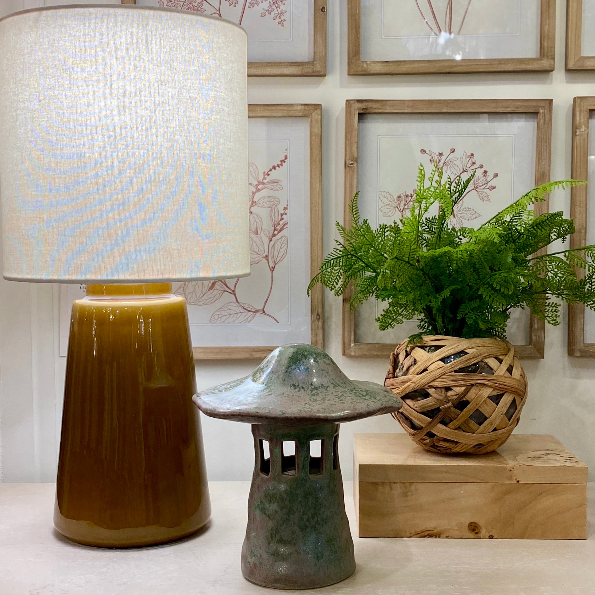 Ceramic Mushroom Lantern