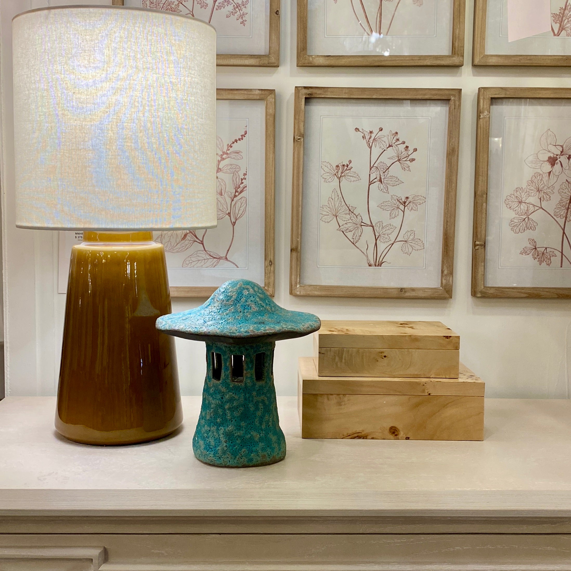 Ceramic Mushroom Lantern