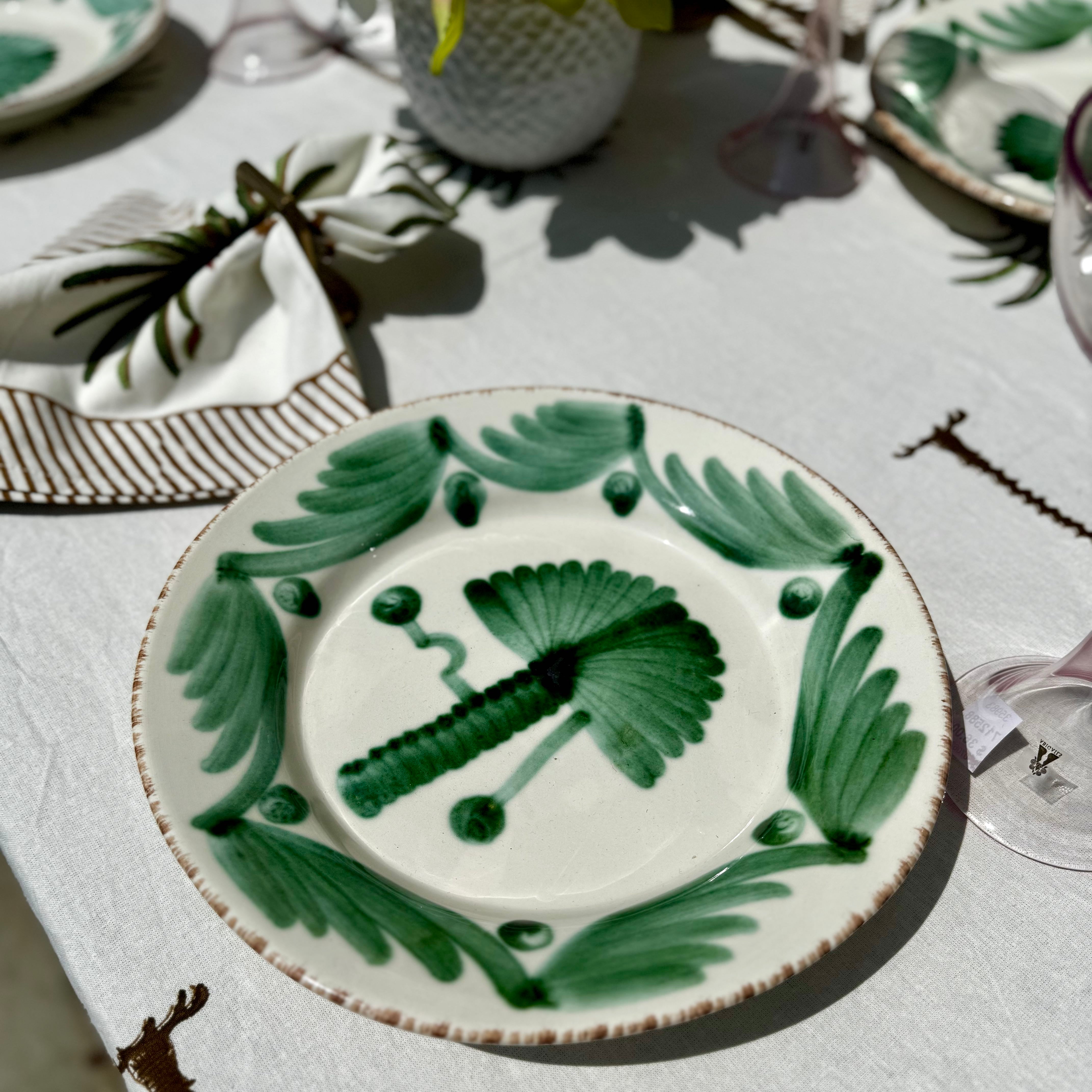 Luzia Palm Plate Green