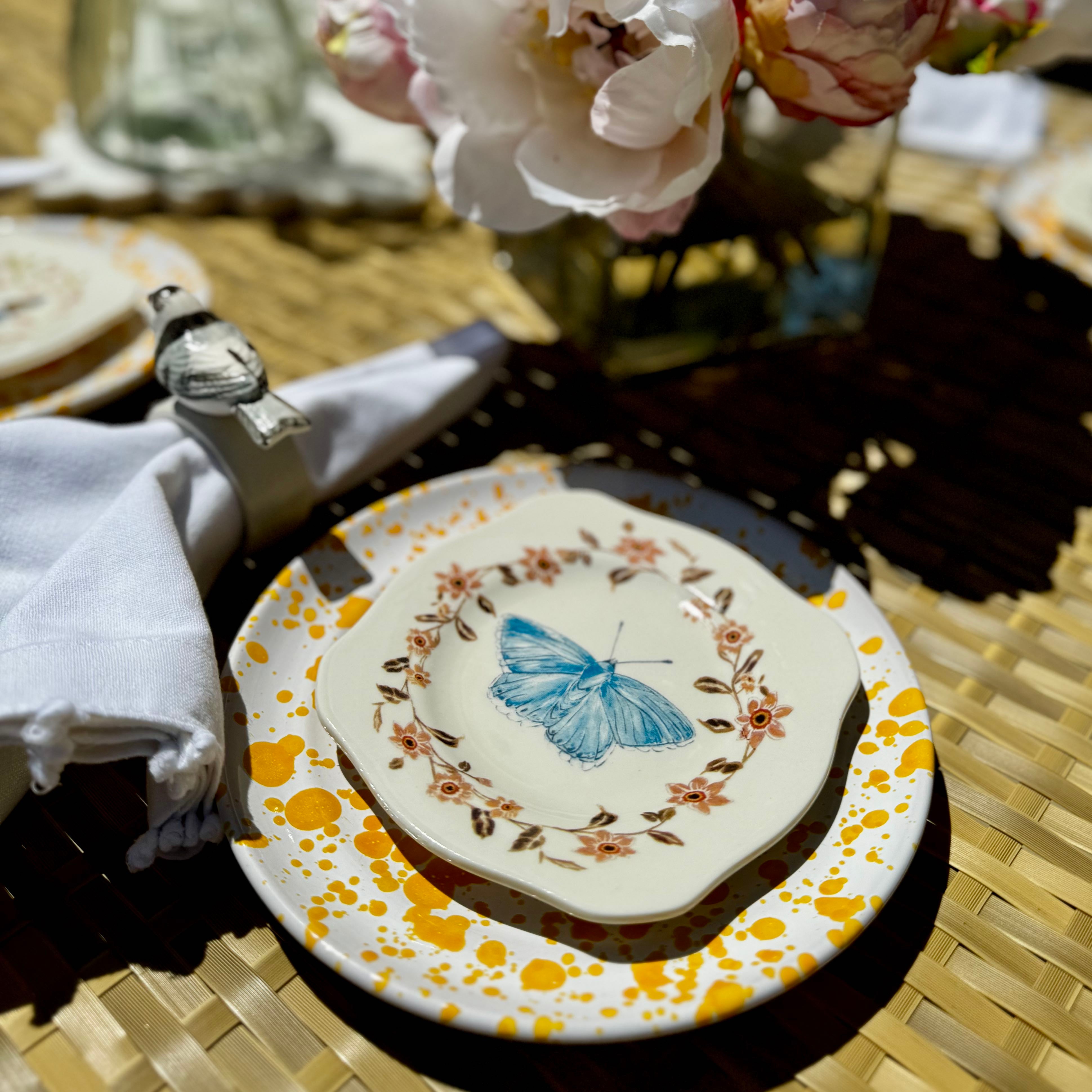 Whimsical Secret Garden Plates - Set of 4