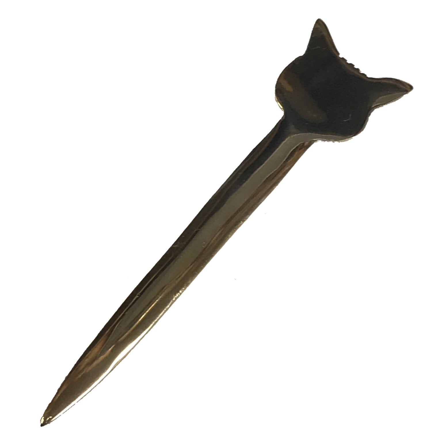 Brass Fox Head Letter Opener