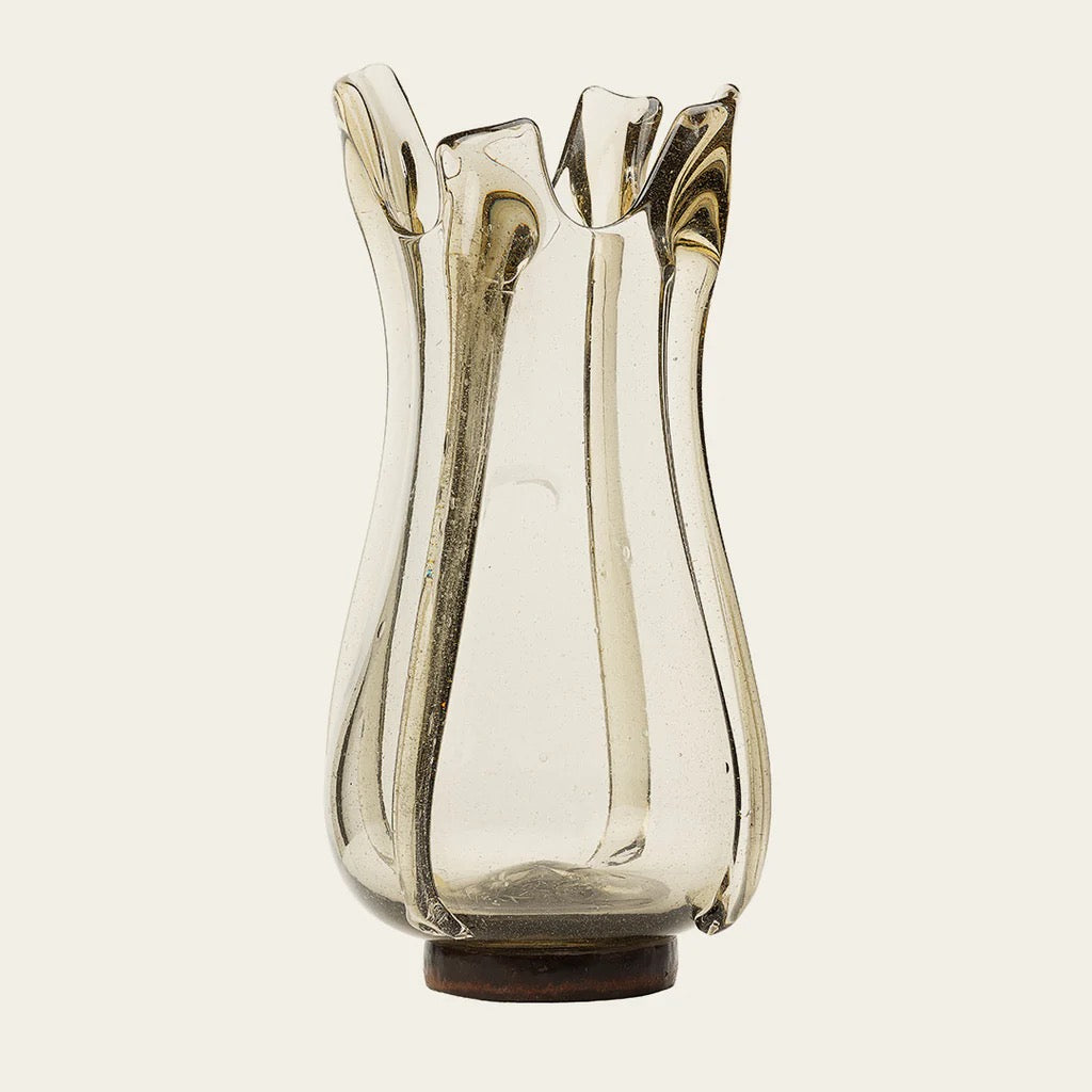 Jan Barboglio Glass Hurricane Vessel