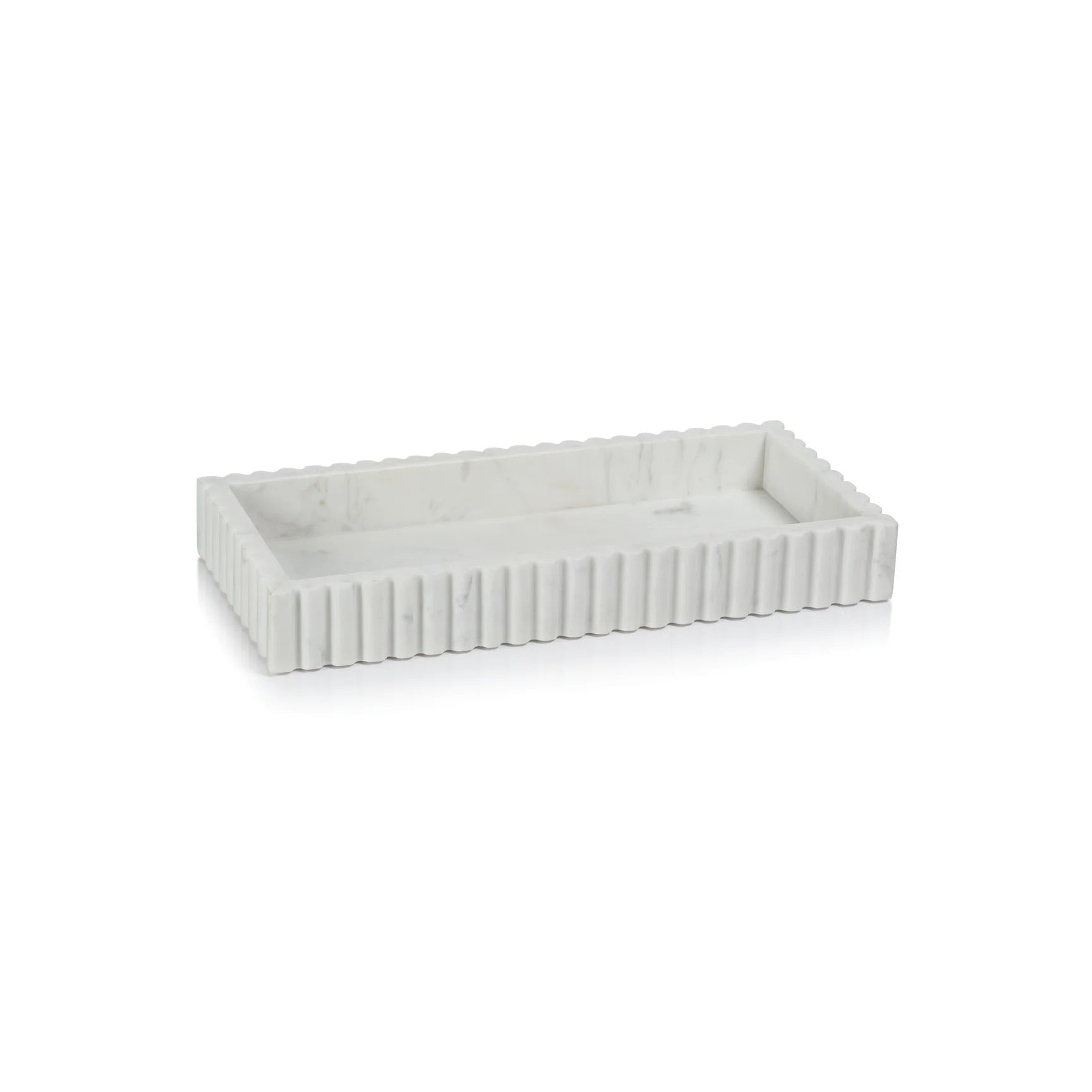 Fluted Marble Tray - Small