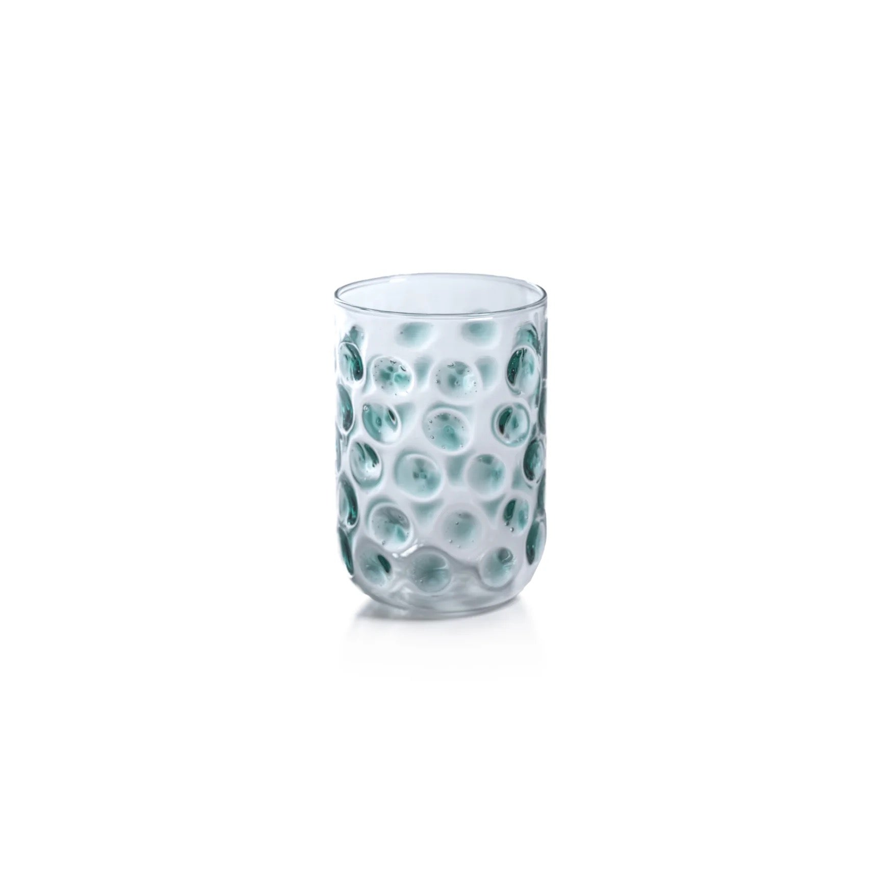 Green Pebble Glass Tumbler