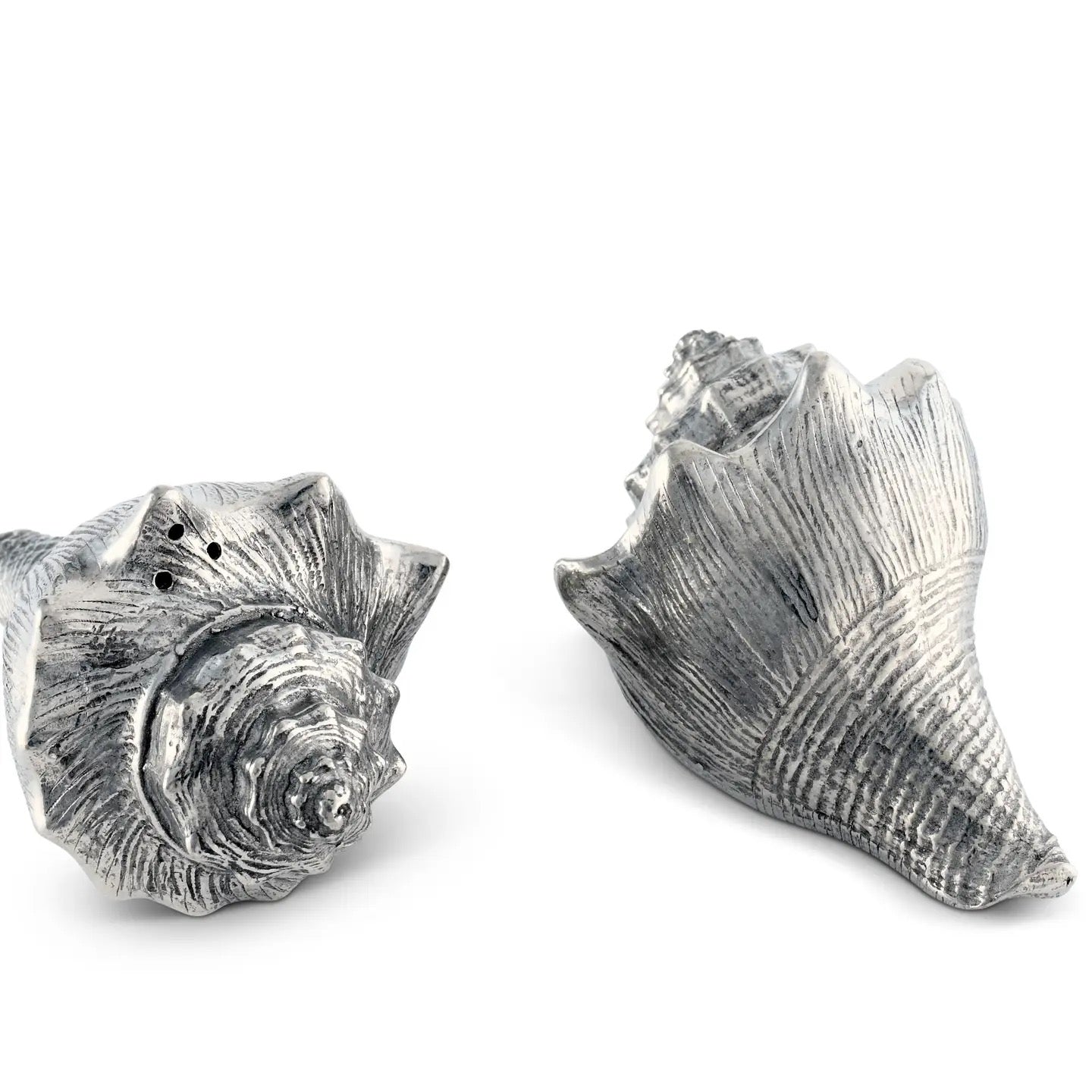Pewter Conch Shells Salt & Pepper Set