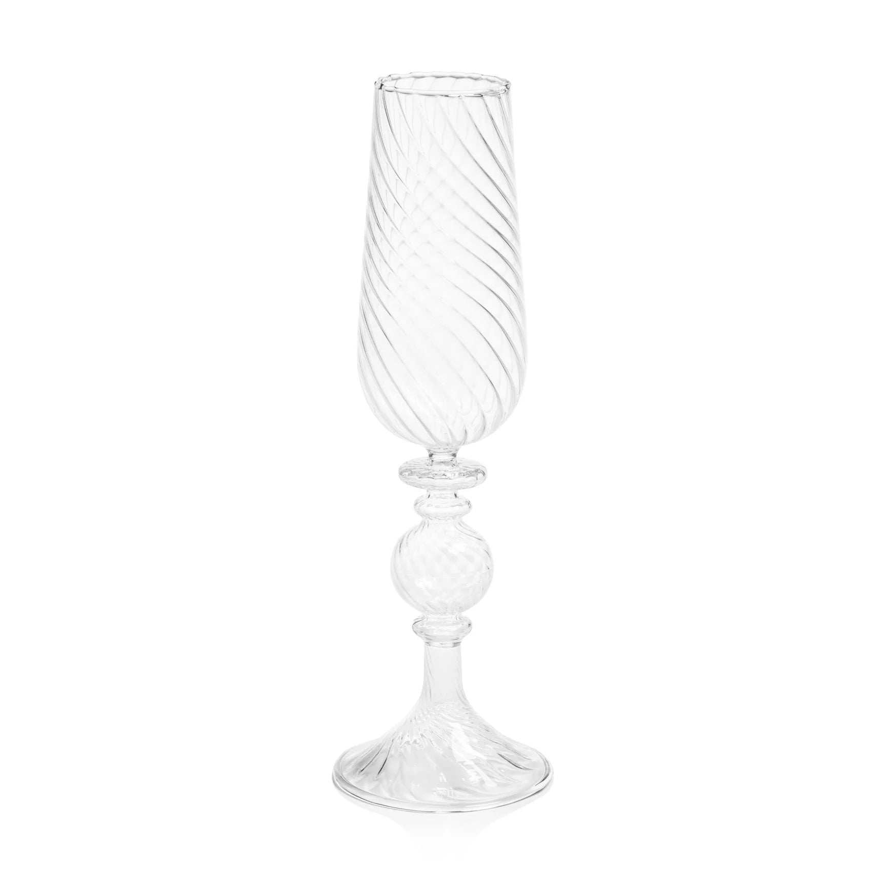 Twisted Champagne Glass