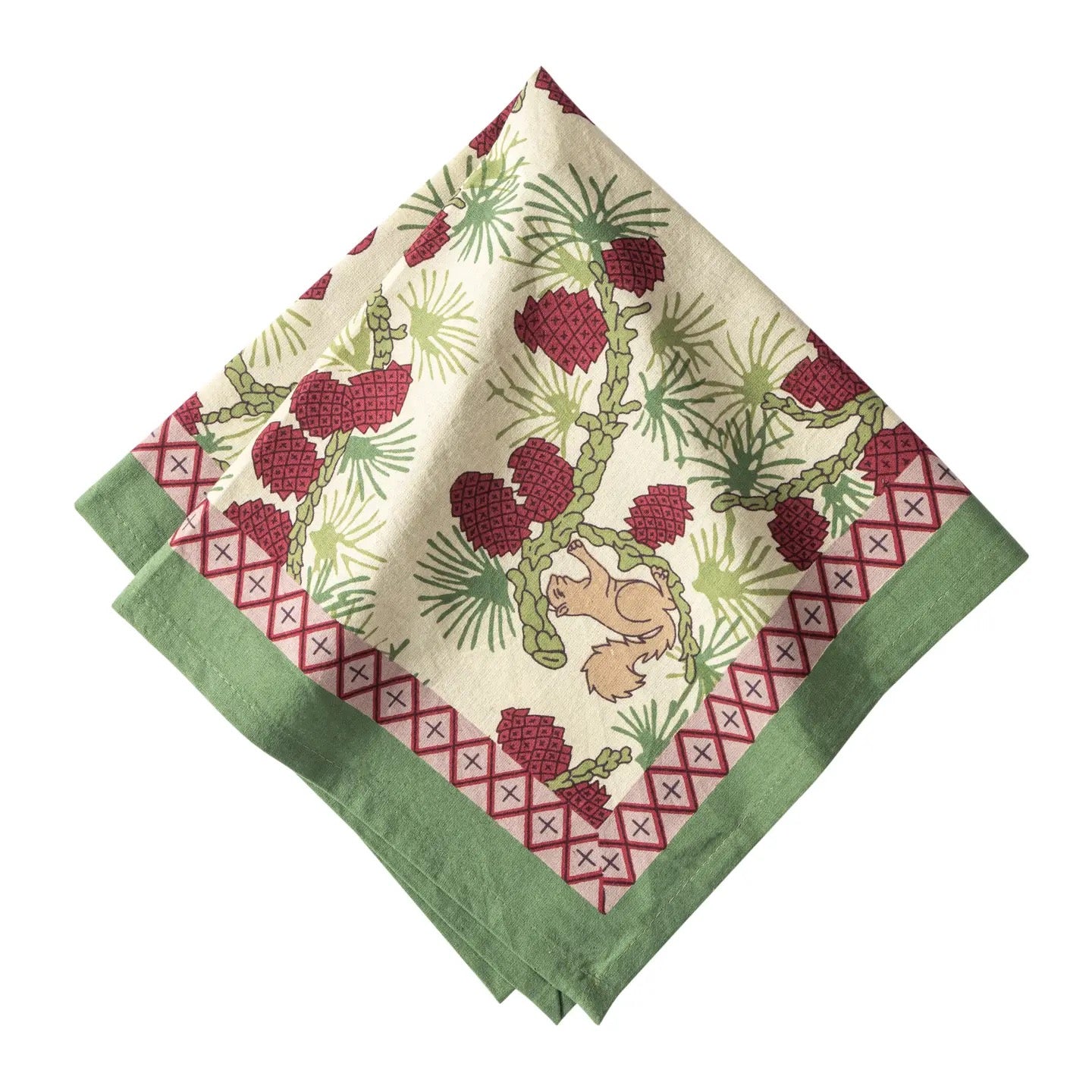 Pine Cone Forest Napkins - Set of 6