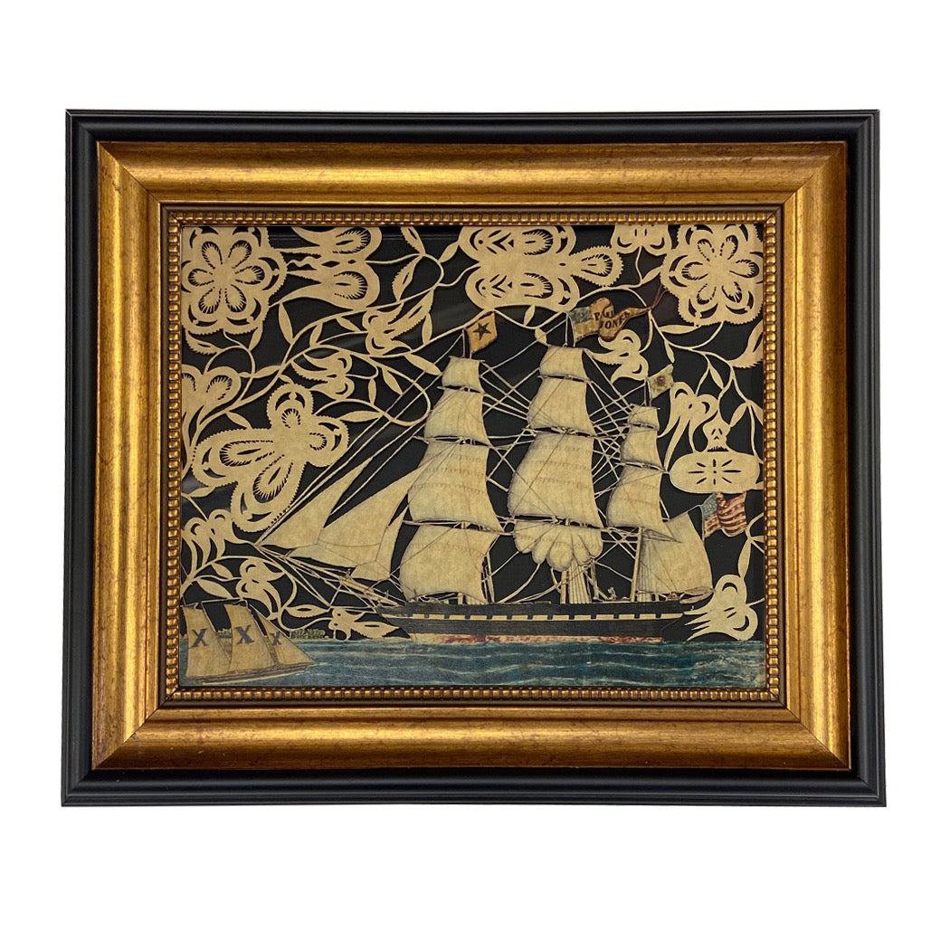 America’s Paul Jones Framed Scherenschnitte Wall Art Small