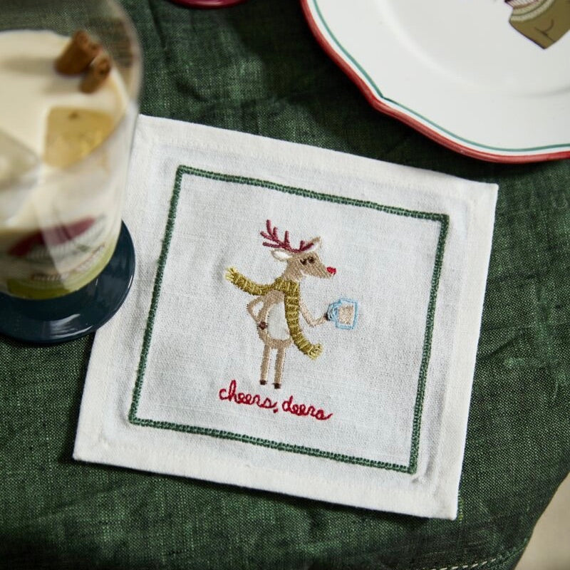 Cheers, Deers Cocktail Napkin