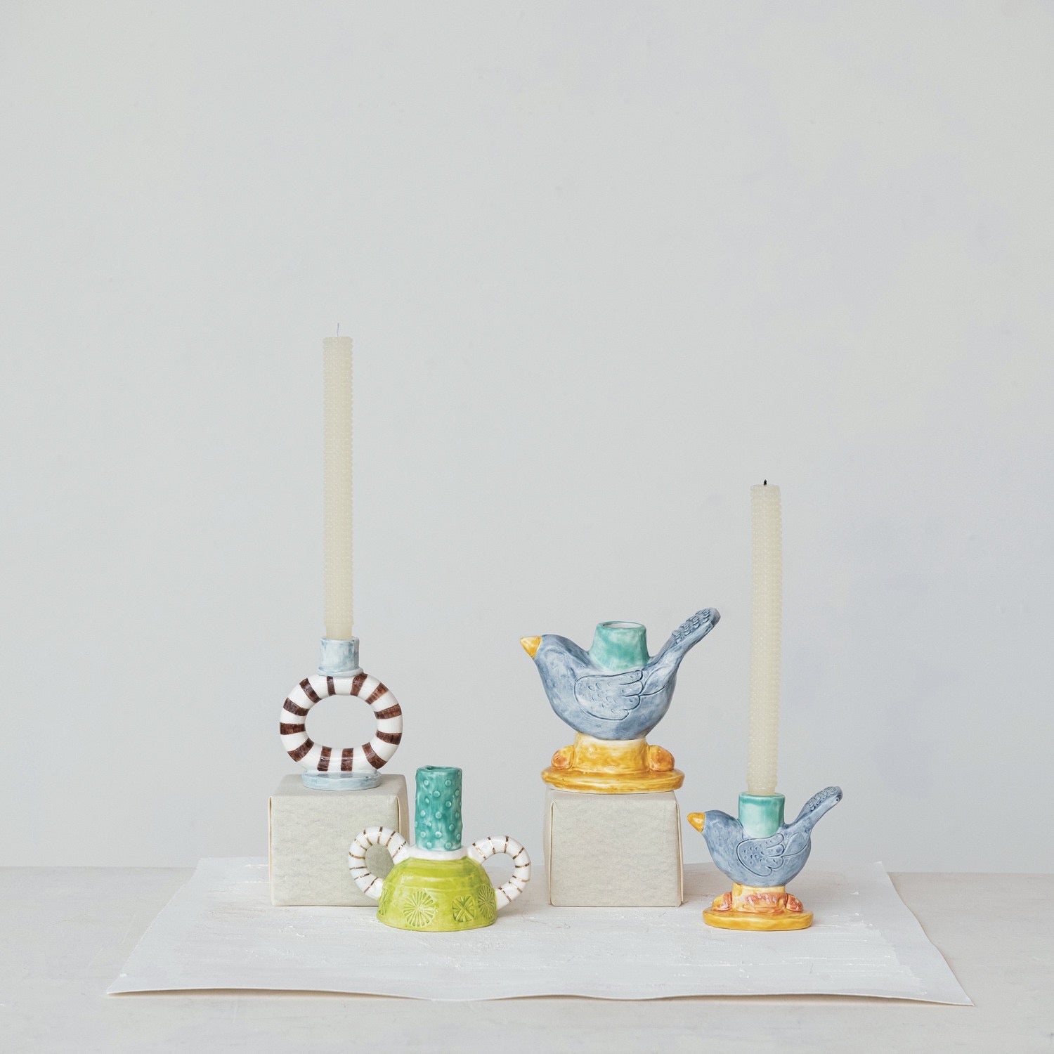 Whimsical Handle Candleholder