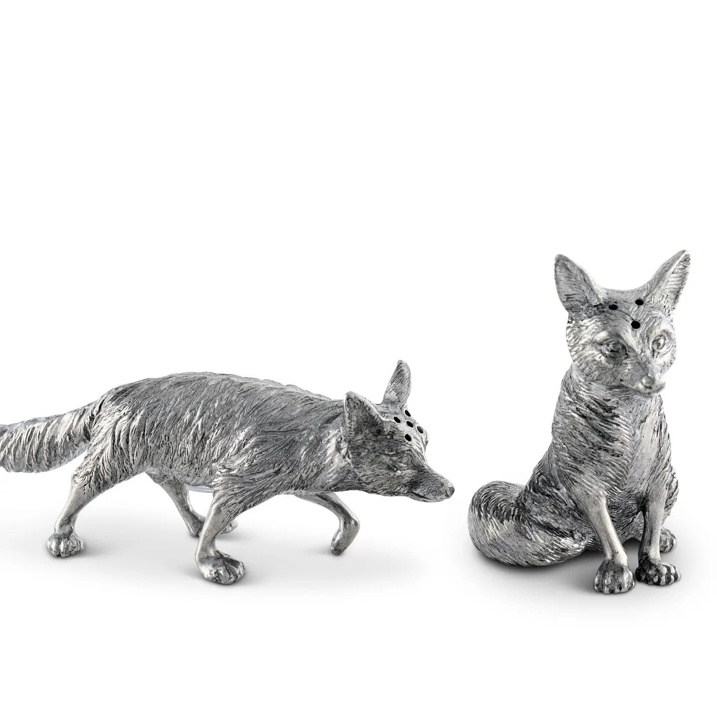 Pewter Foxes Salt and Pepper Set
