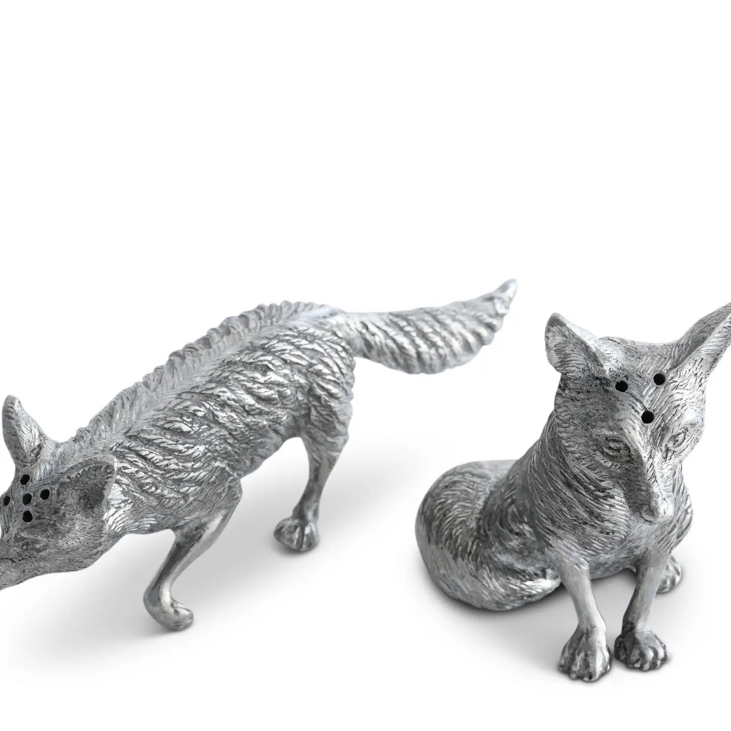 Pewter Foxes Salt and Pepper Set