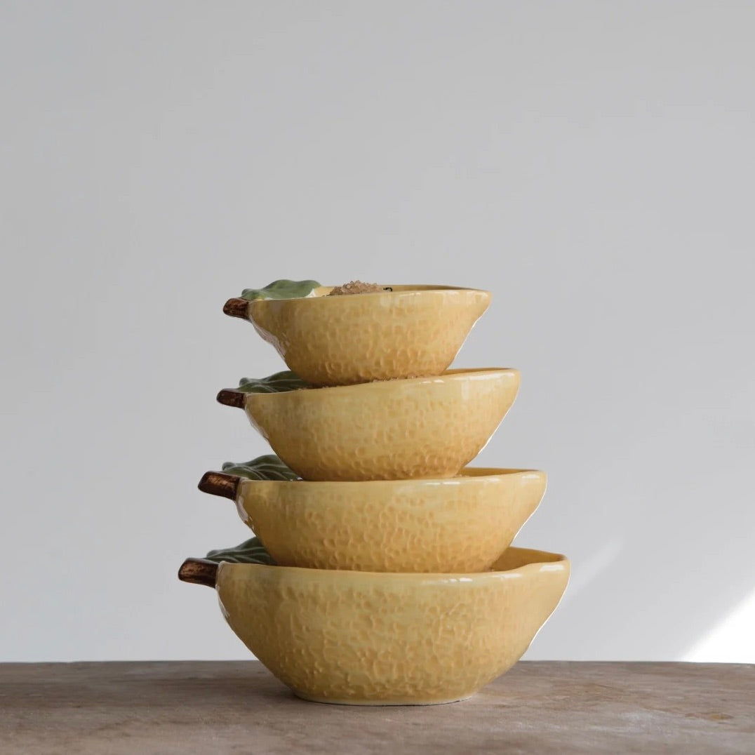 Lemon Measuring Cups - Set of 4