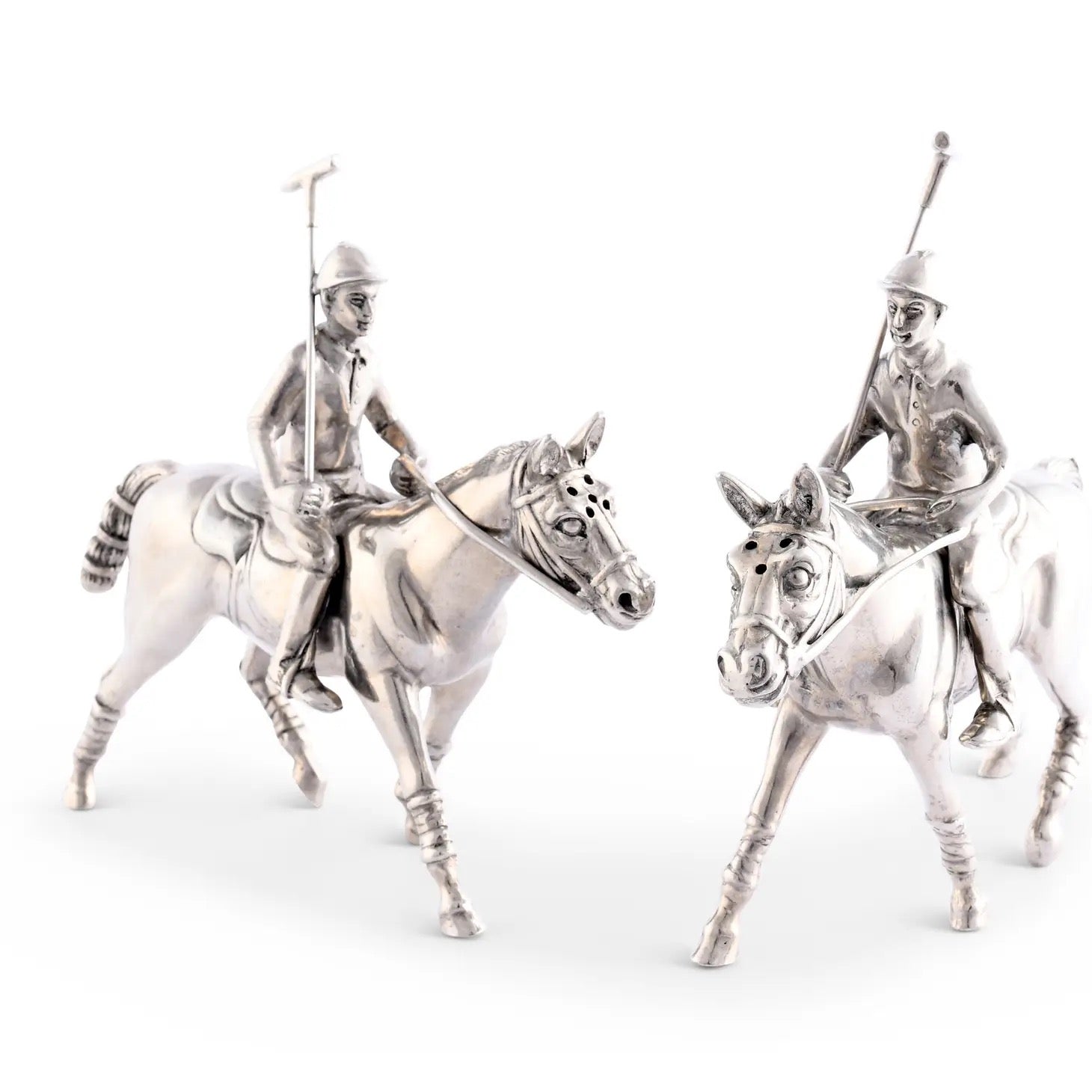 Polo Player Salt and Pepper Shakers