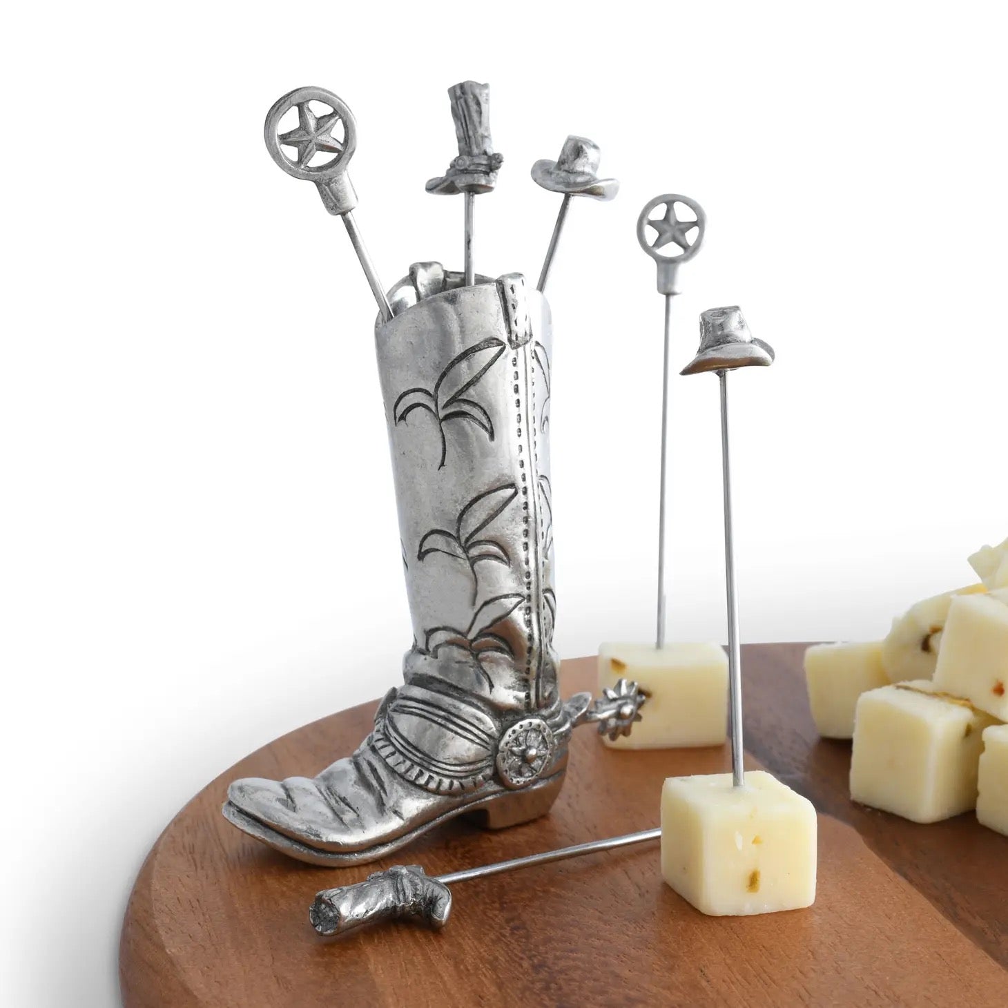 Western Boot Cheese Pick Set