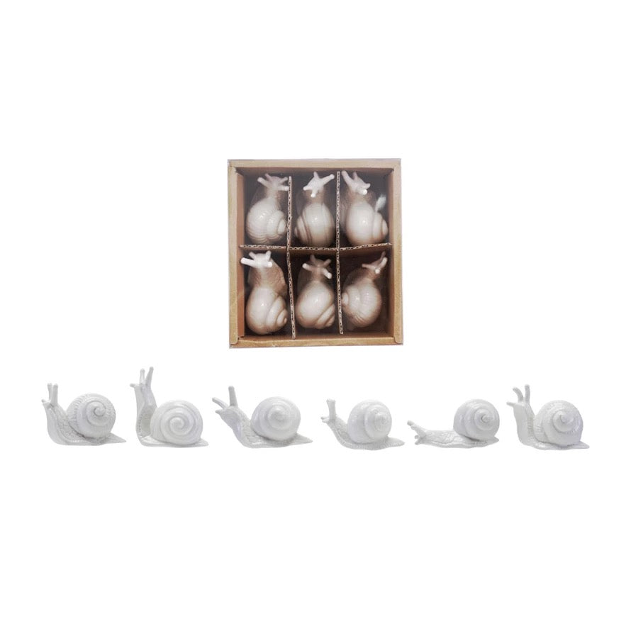 Stoneware Milk Snails - Set of 6