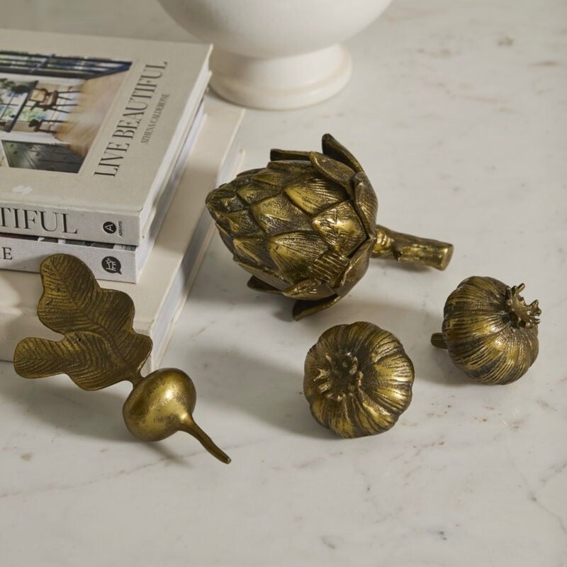 Golden Garlic Sculpture