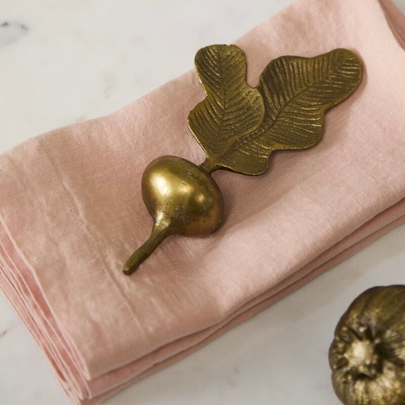 Golden Radish Sculpture