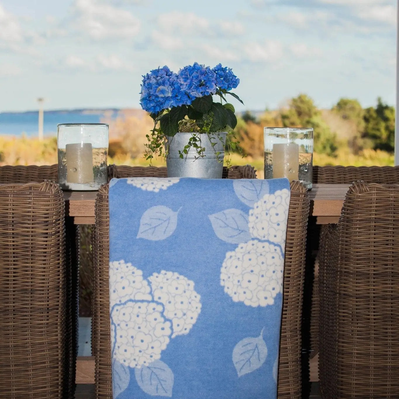 Hydrangeas Bluebell Blanket
