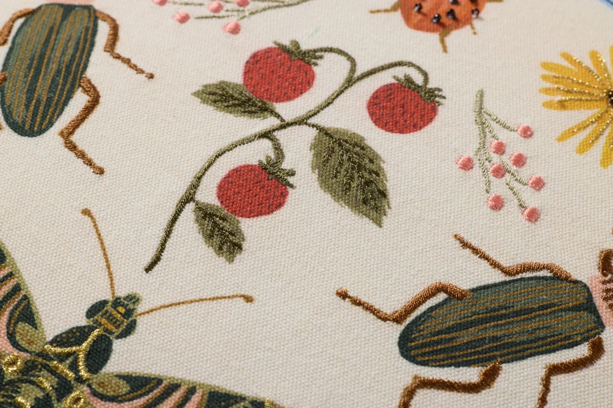 Spring Mix Embroidered Pillow by Rifle Paper Co. x Loloi