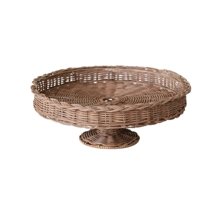 Rattan Braided Pedestal