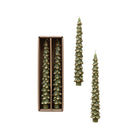 Evergreen Tree Tapered Candles - Set of 2