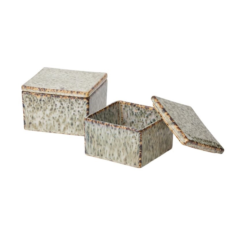 Ceramic Flecked Box Small