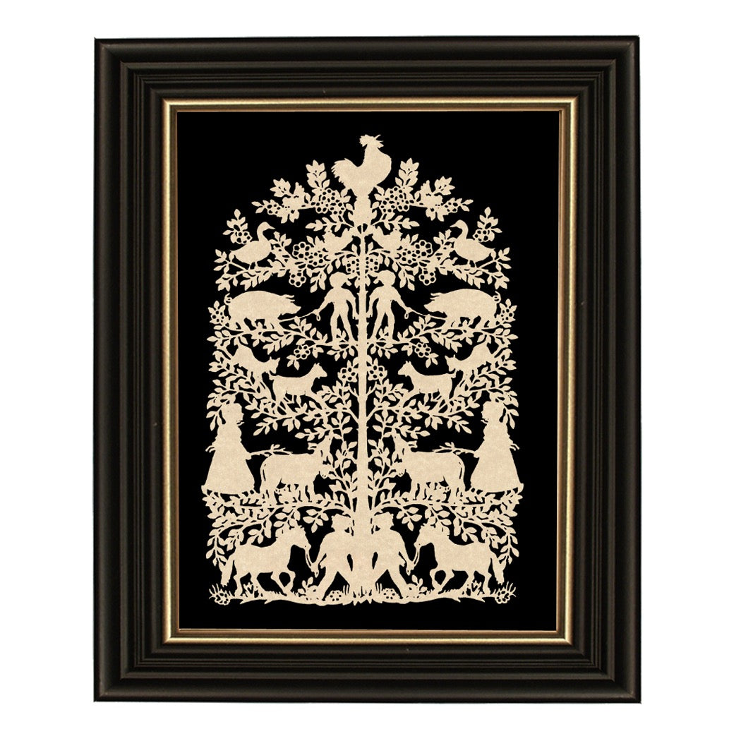 The Farm Tree Papercutting Art