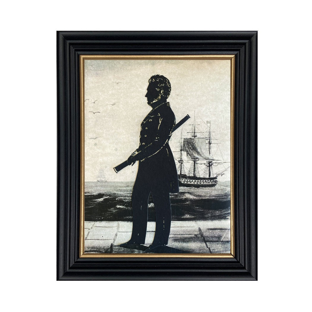 Sea Captain Silhouette Wall Art