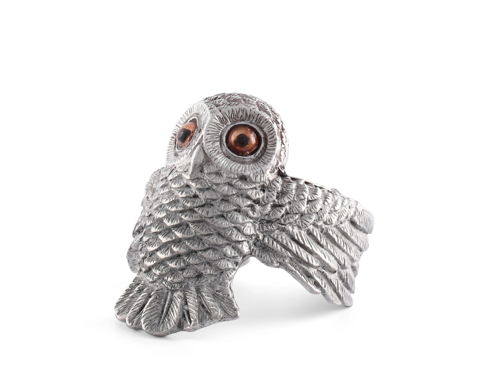 Owl Pewter Napkin Rings