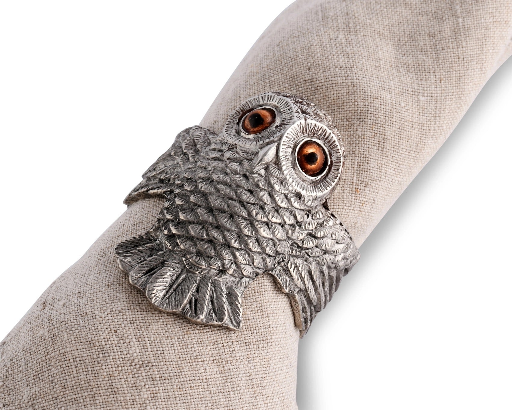 Owl Pewter Napkin Rings