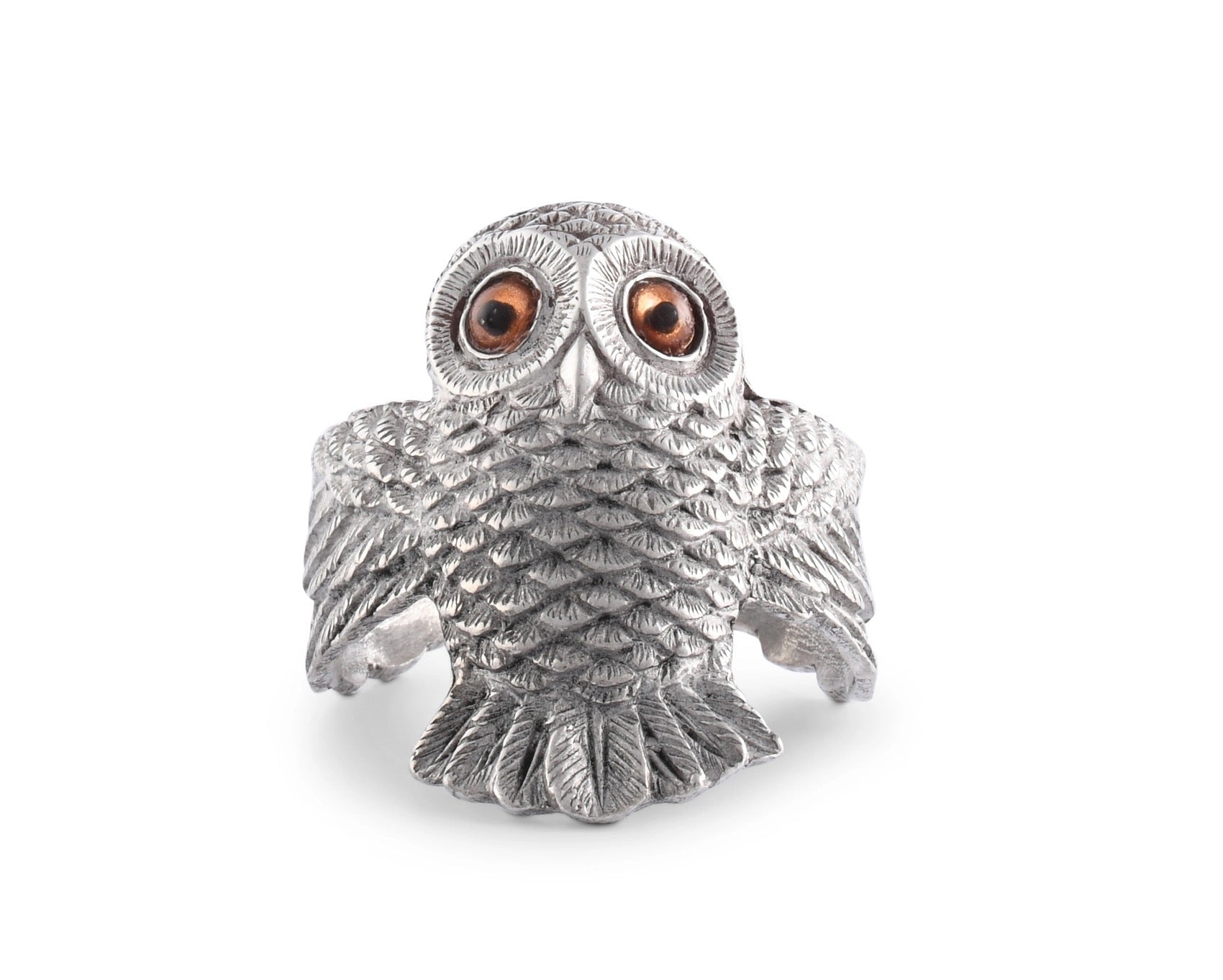 Owl Pewter Napkin Rings
