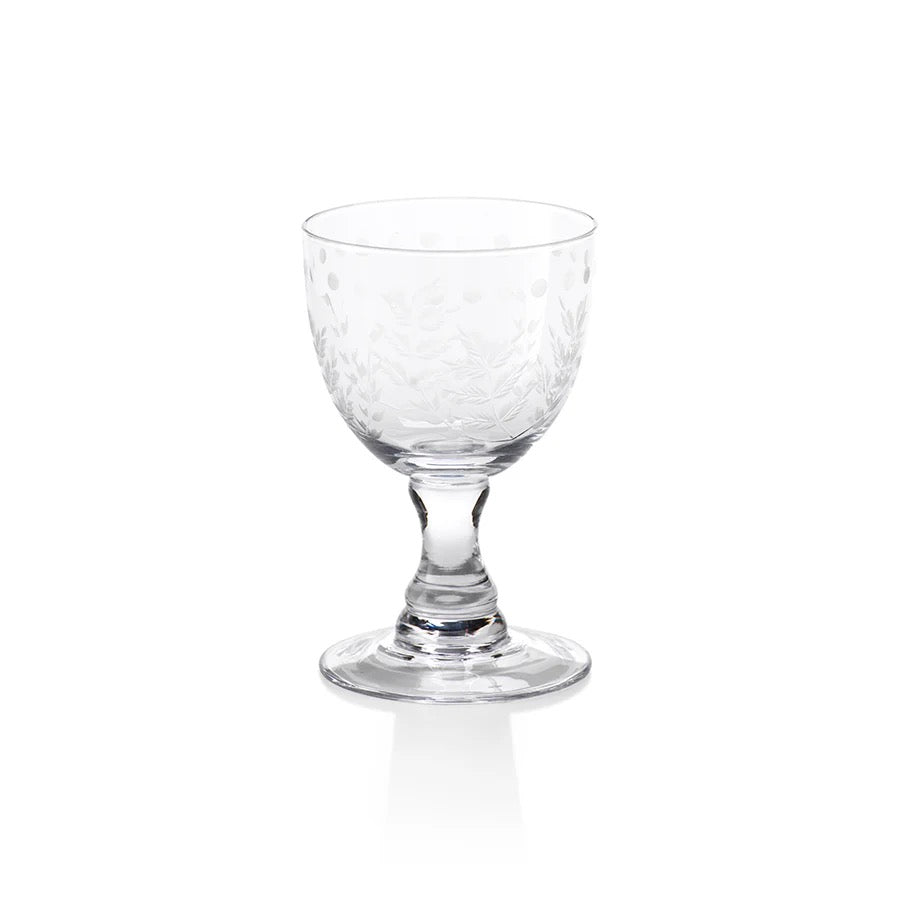 Spring Leaves Wine Glass