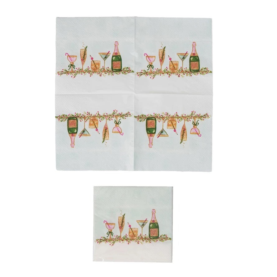 Holiday Celebration Cocktail Napkins - Pack of 50