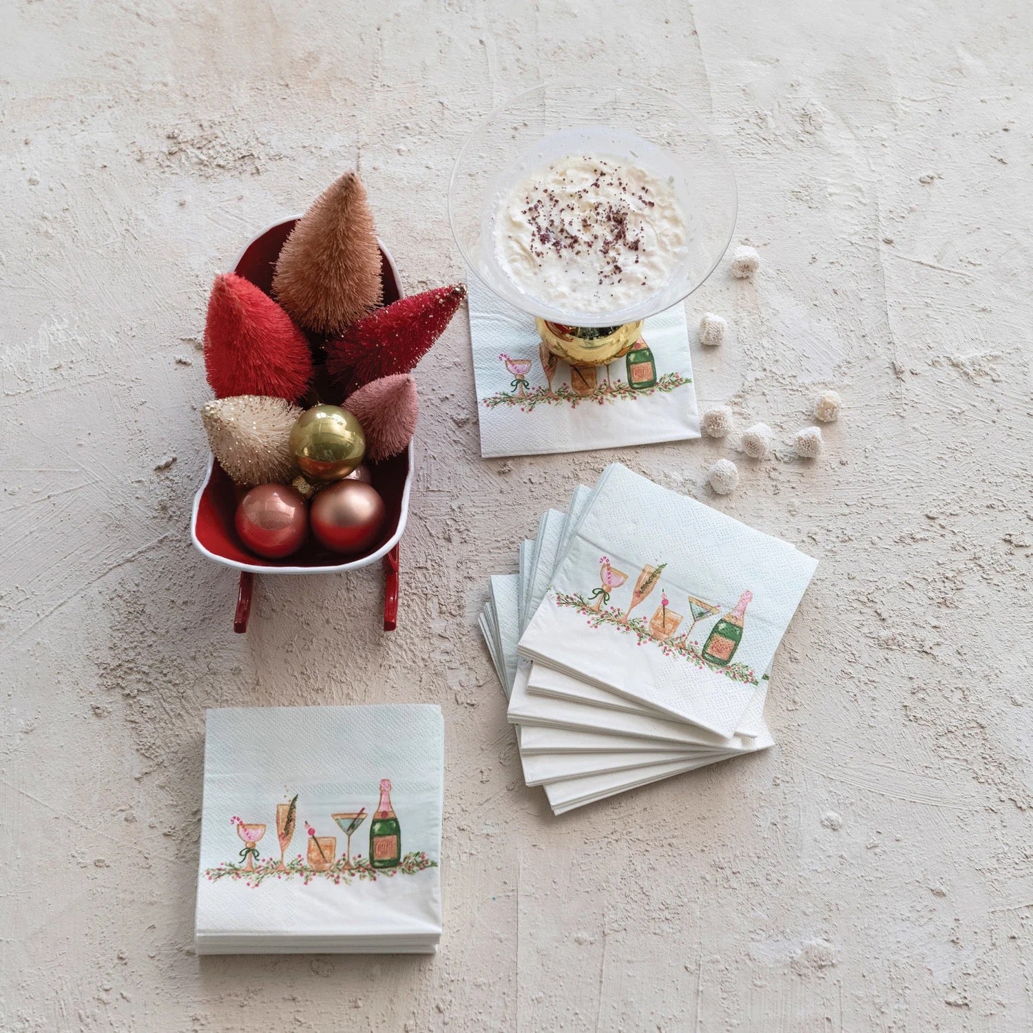 Holiday Celebration Cocktail Napkins - Pack of 50