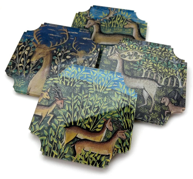 Enchanting Deer Coasters - Set of 4