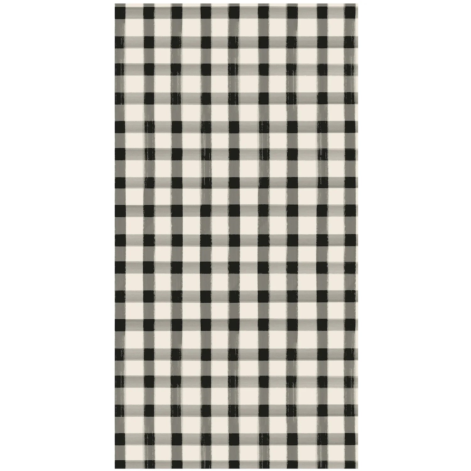 Black and White Gingham Paper Napkins